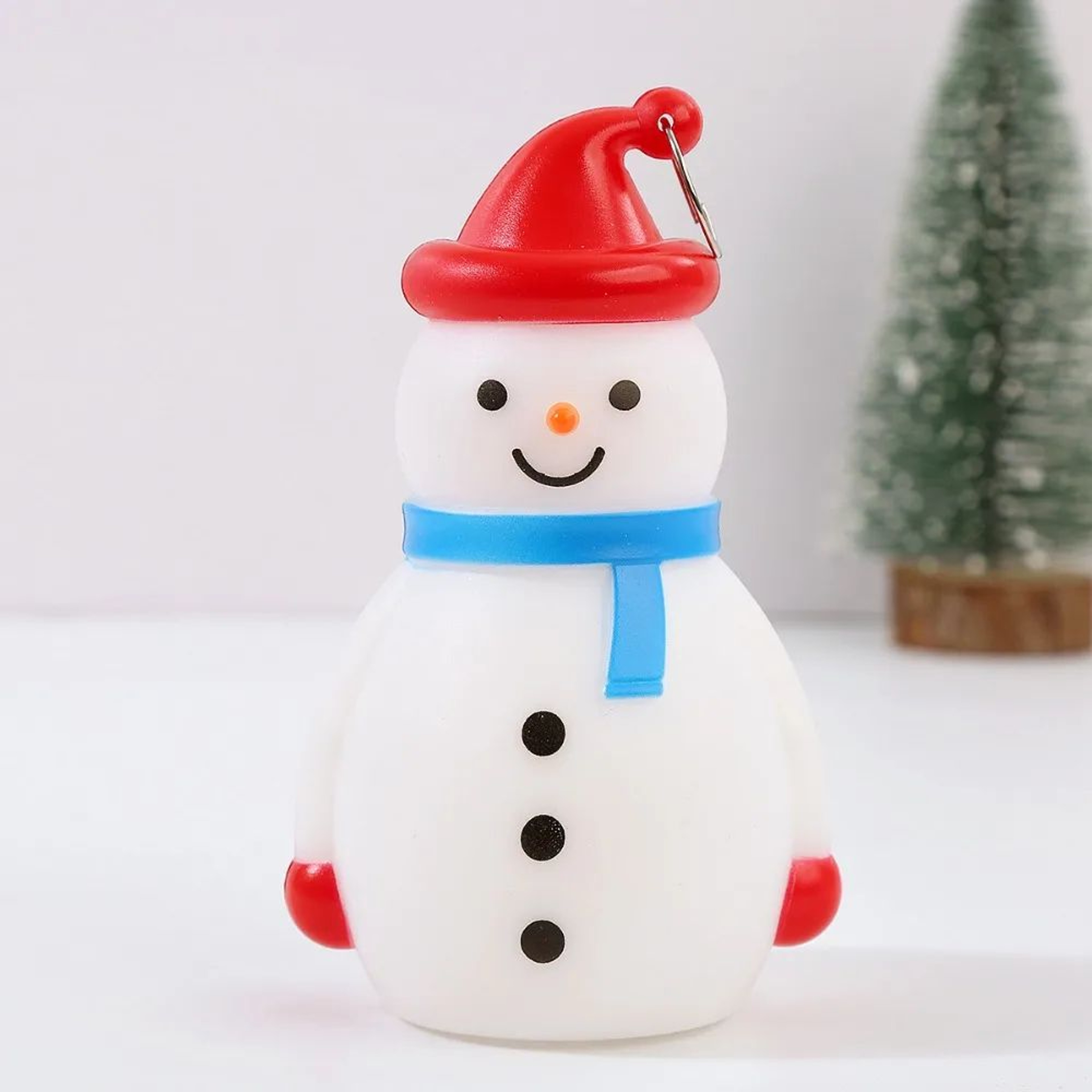 12cm Glowing Snowman Christmas Ornament LED Holiday Tree Pendant 6