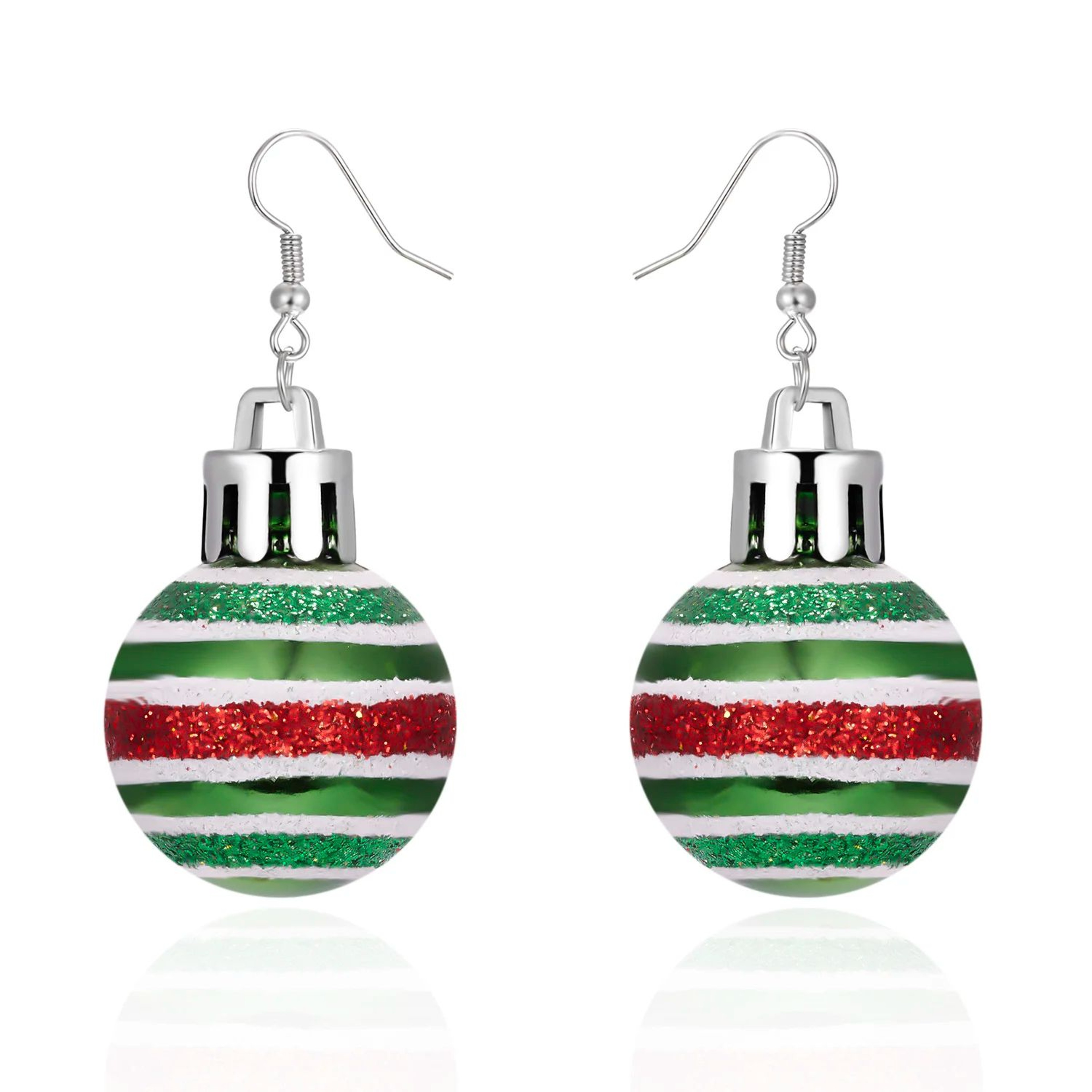 Christmas Snowflake Star Ball Bulb Dangle Earrings For Women 11