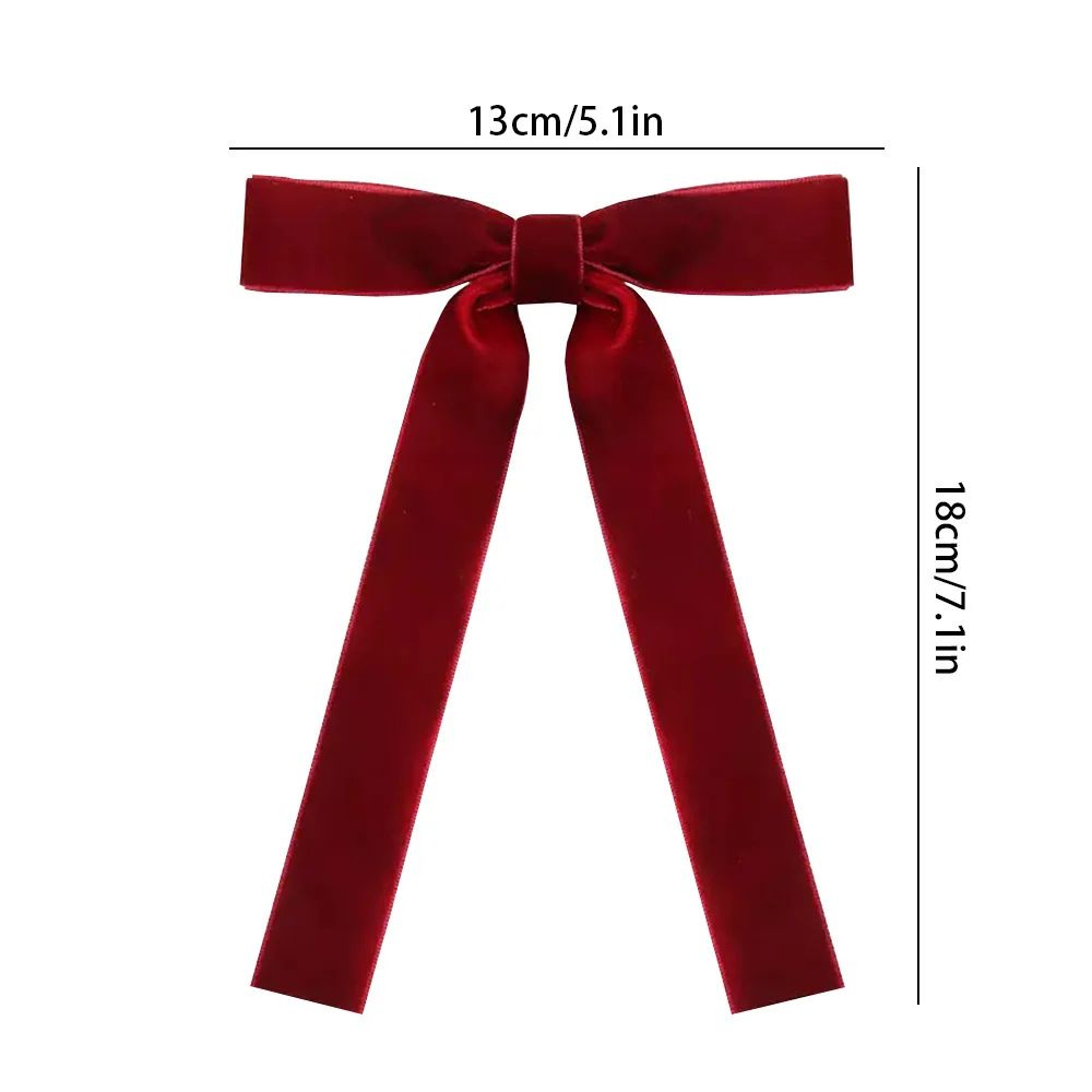12PCS Vintage Velvet Christmas Bows For Tree Decor And Gift Wrapping 15