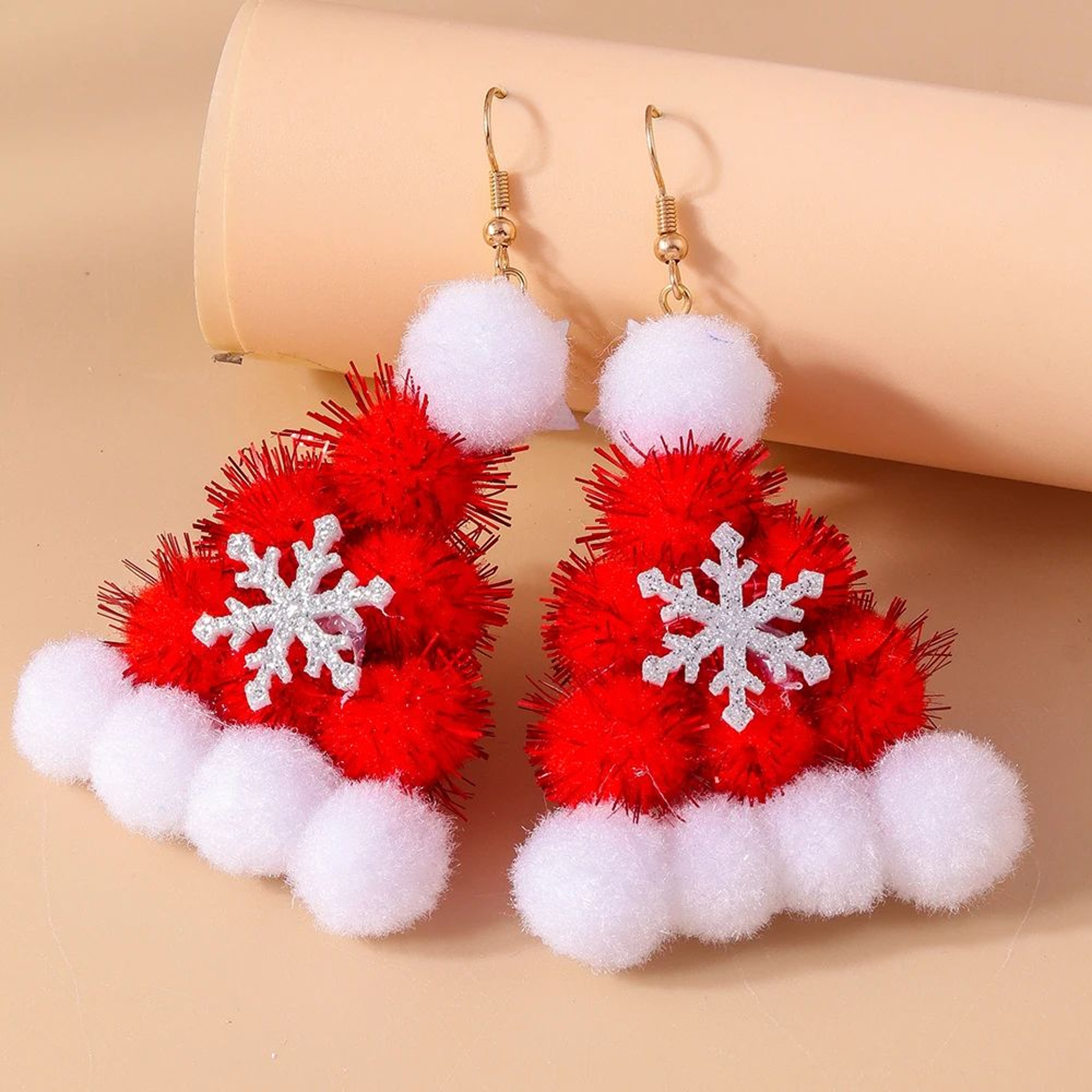 Lucky Star Christmas Tree Dangle Earrings For Women 3