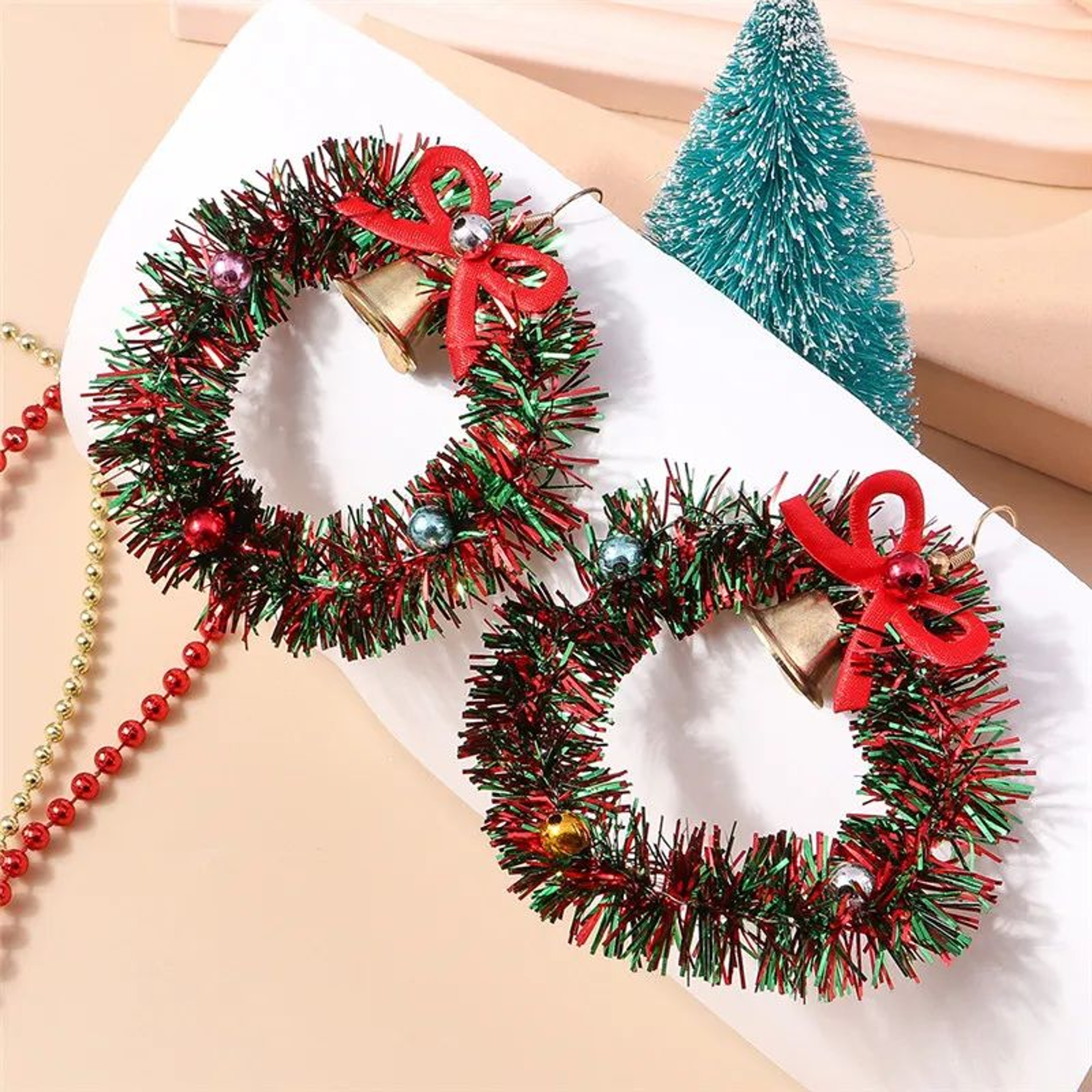 Lucky Star Christmas Tree Dangle Earrings For Women 8
