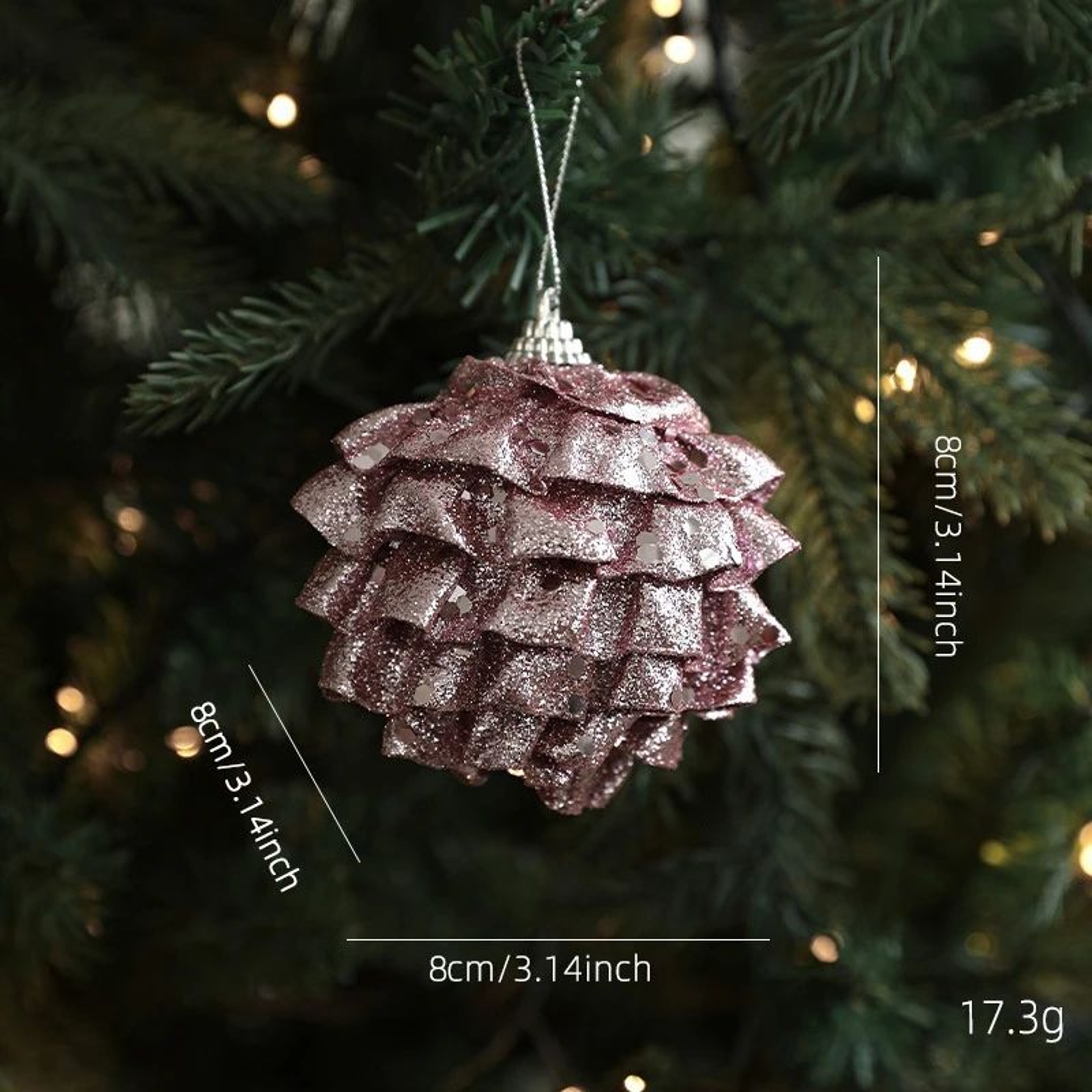 Butterfly Christmas Ball Hanging Ornament For Christmas Tree And Holiday Decor 8