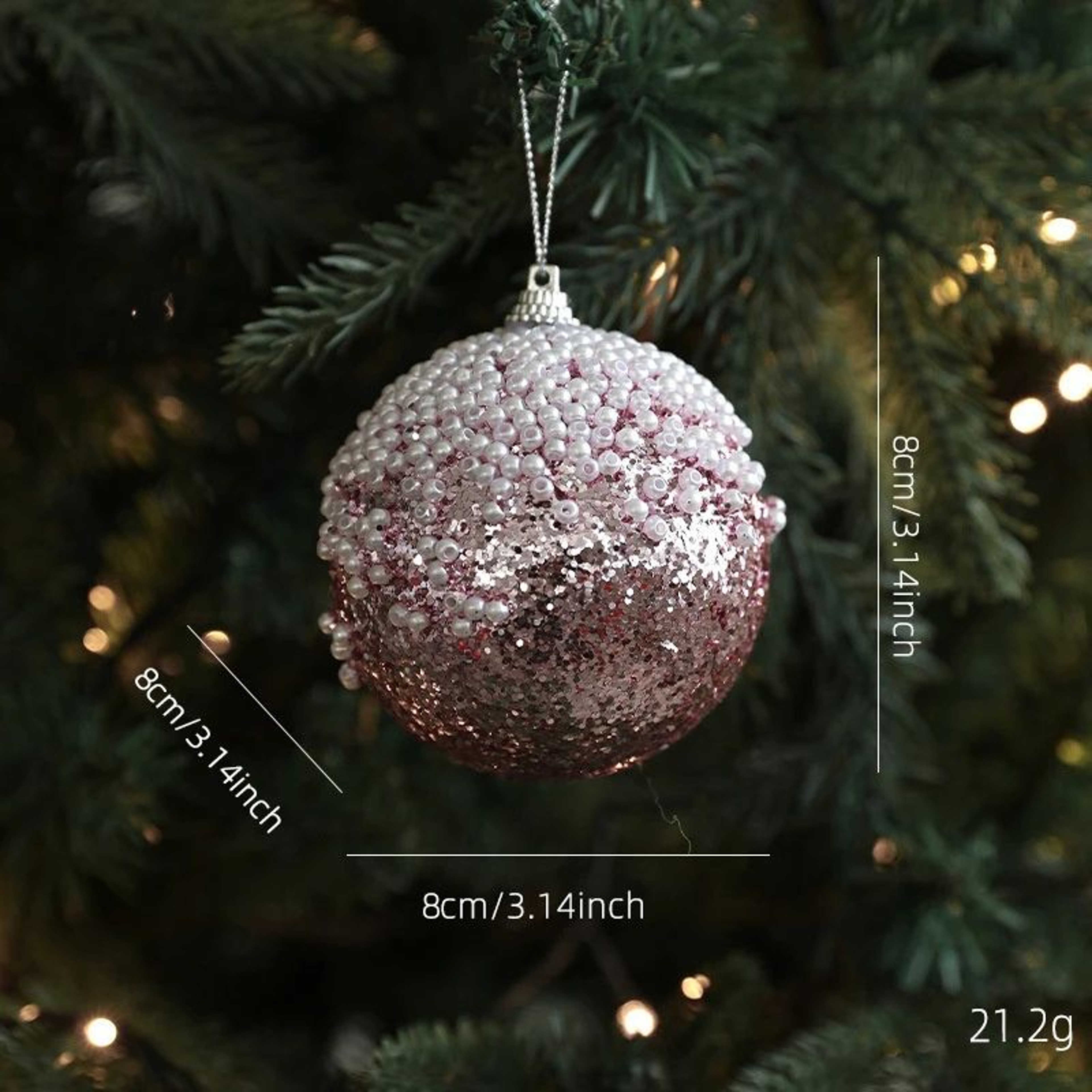 Butterfly Christmas Ball Hanging Ornament For Christmas Tree And Holiday Decor 18