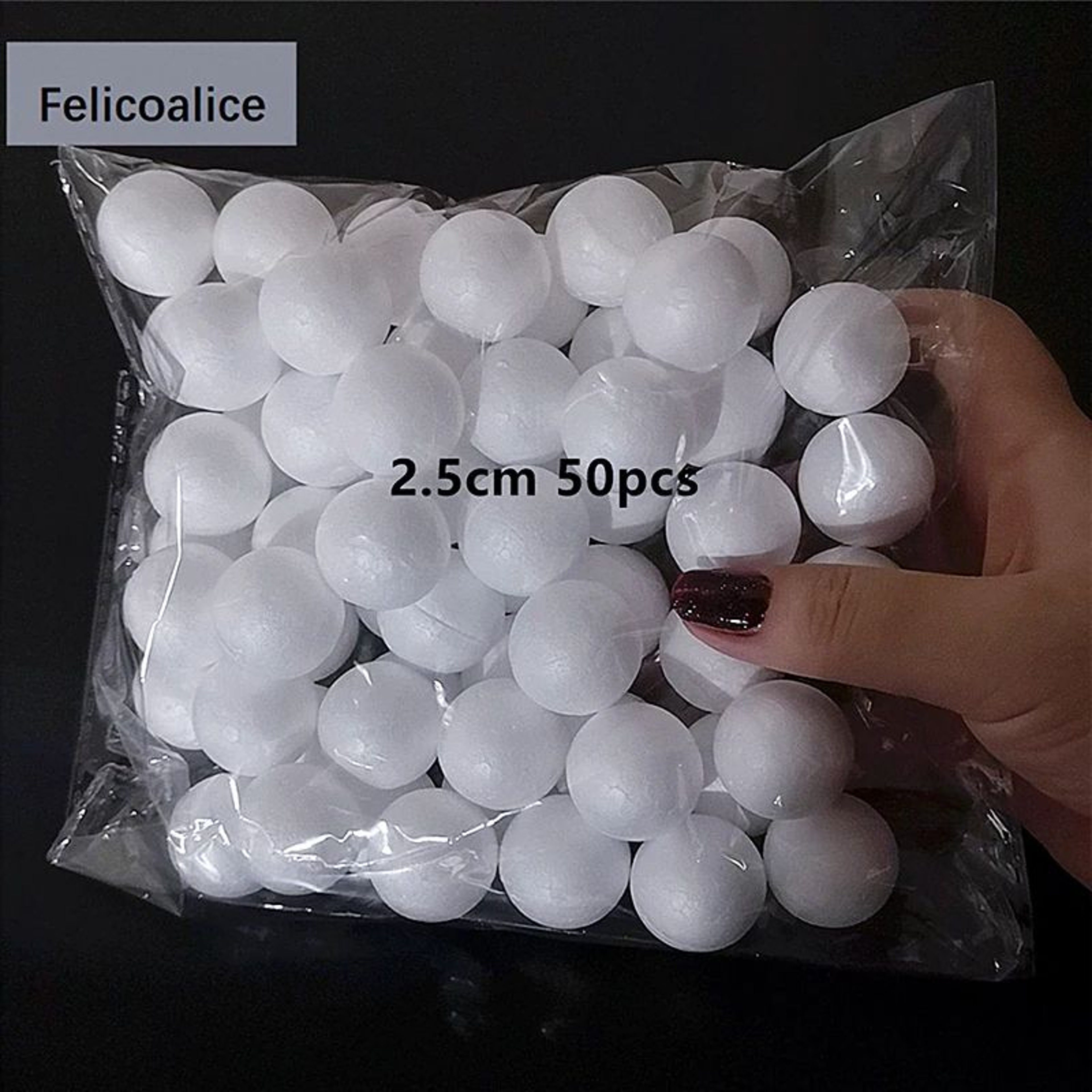 Mini White Styrofoam Craft Balls 14 Cm For DIY Crafts Christmas Ornaments And Party Decor 9
