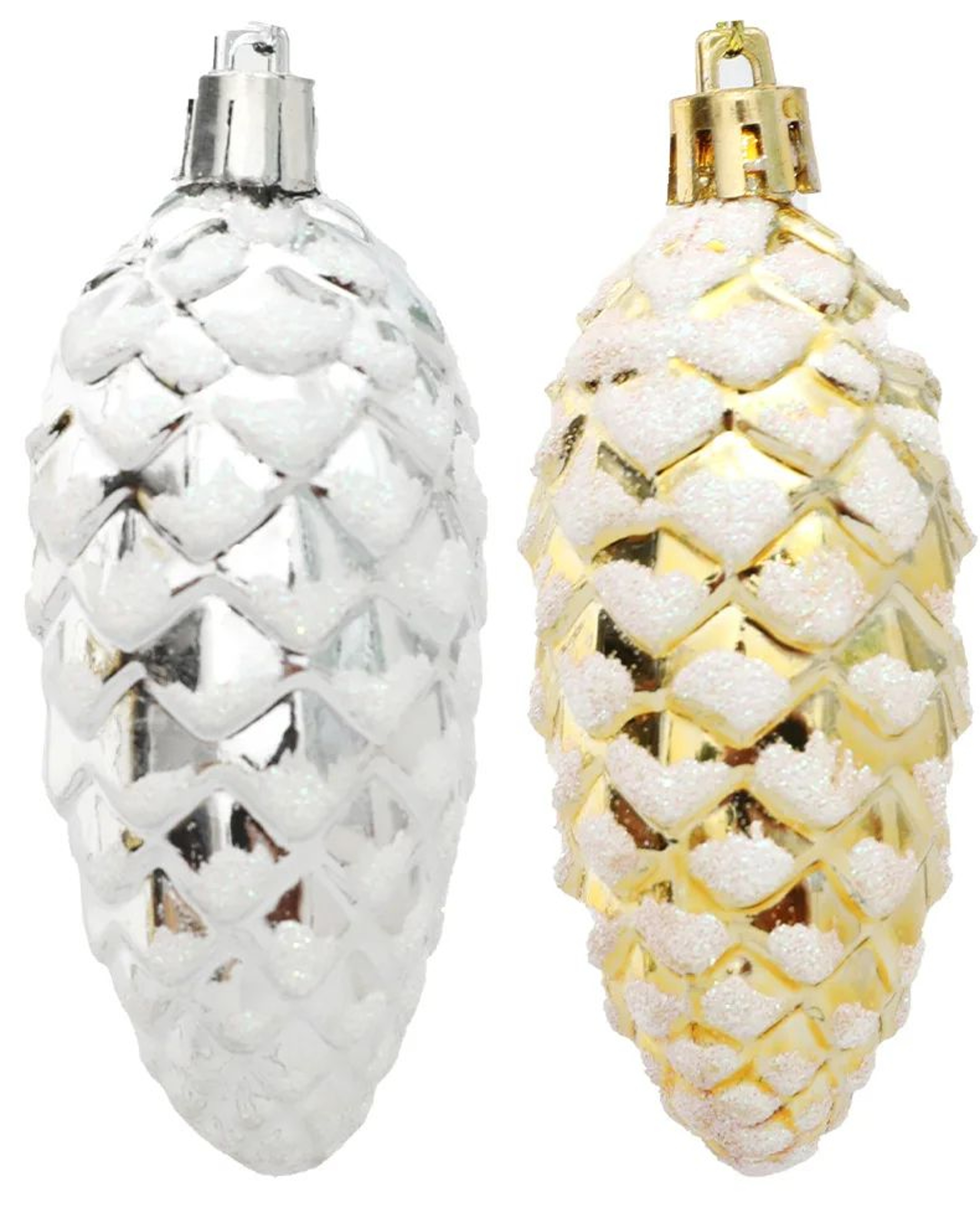 5PCS Painted Pine Cone Christmas Tree Ornaments  Festive Hanging Holiday Decor 1