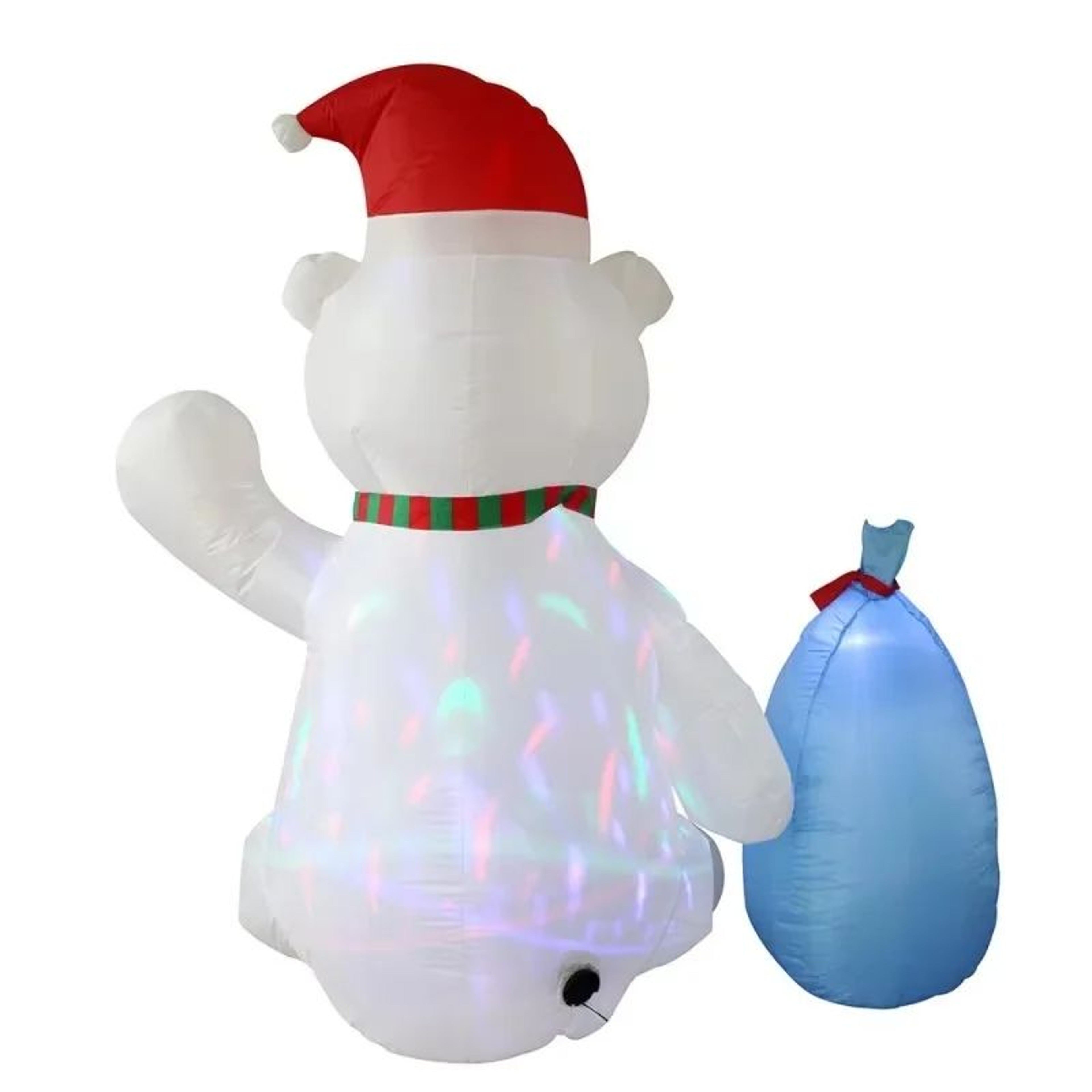 67FT LED Christmas Inflatable Polar Bear And Penguin Outdoor Yard Decoration 5