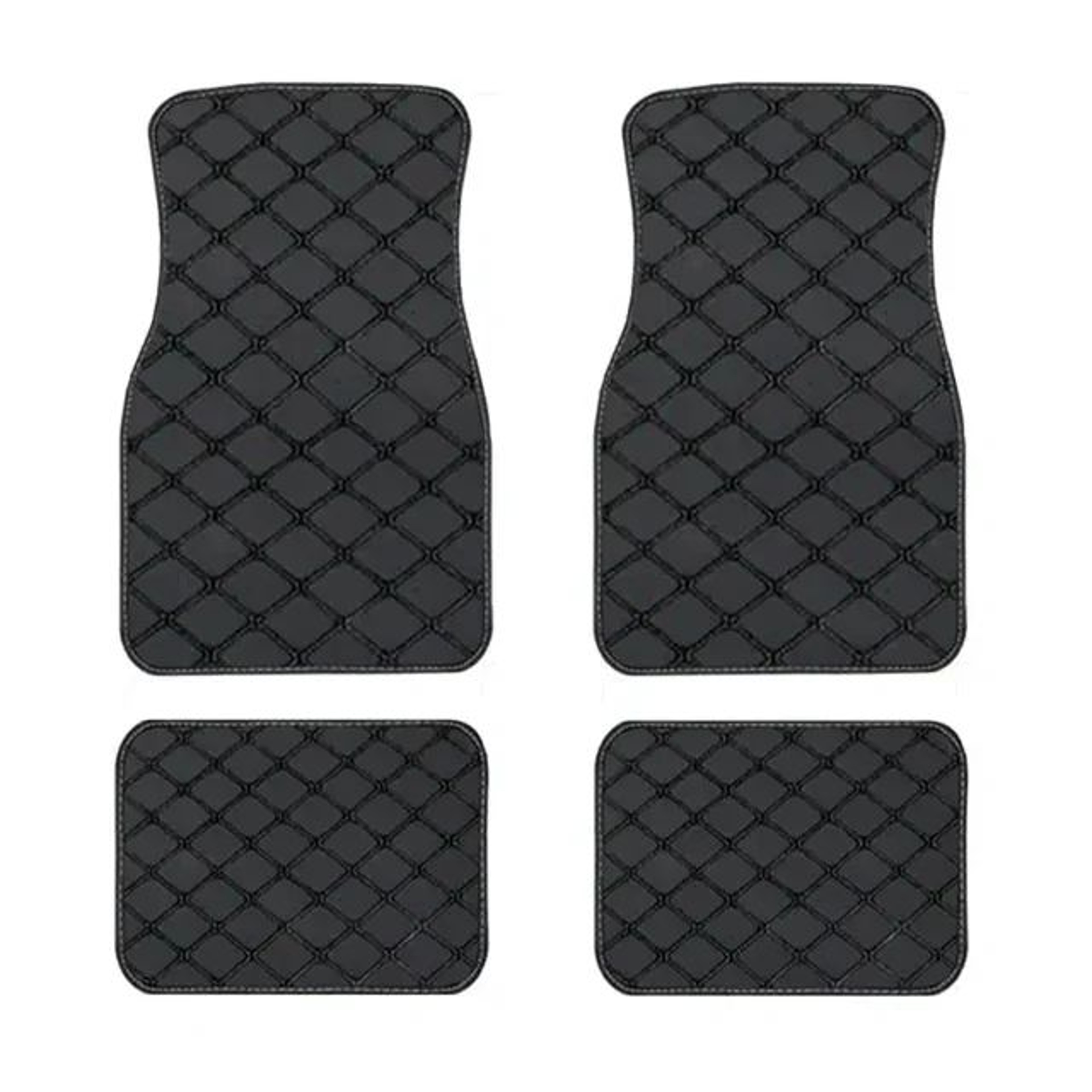 4PCS Universal PU Leather Waterproof Car Floor Mats Set 7