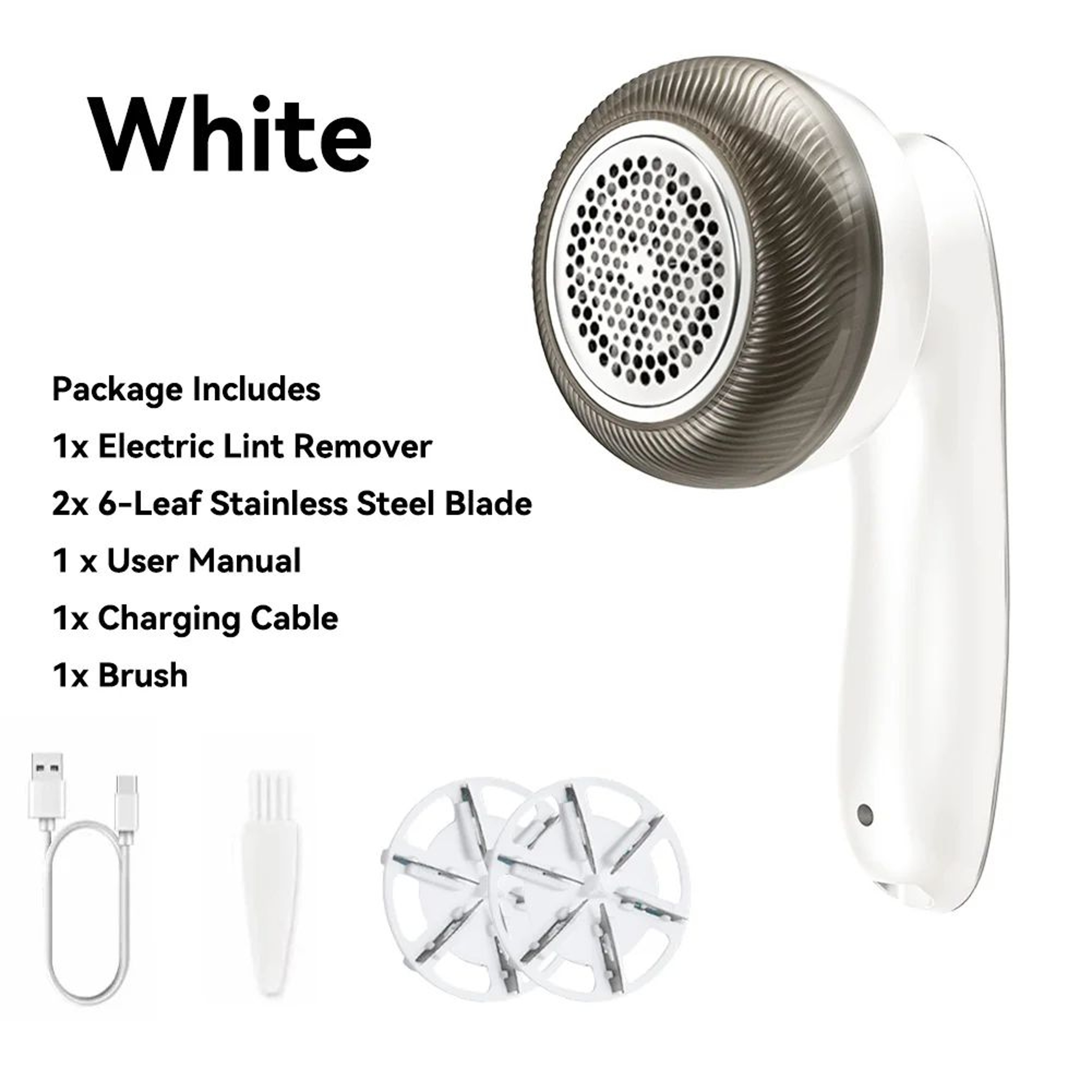 Rechargeable Electric Fabric Shaver With Digital Display Lint Remover 7
