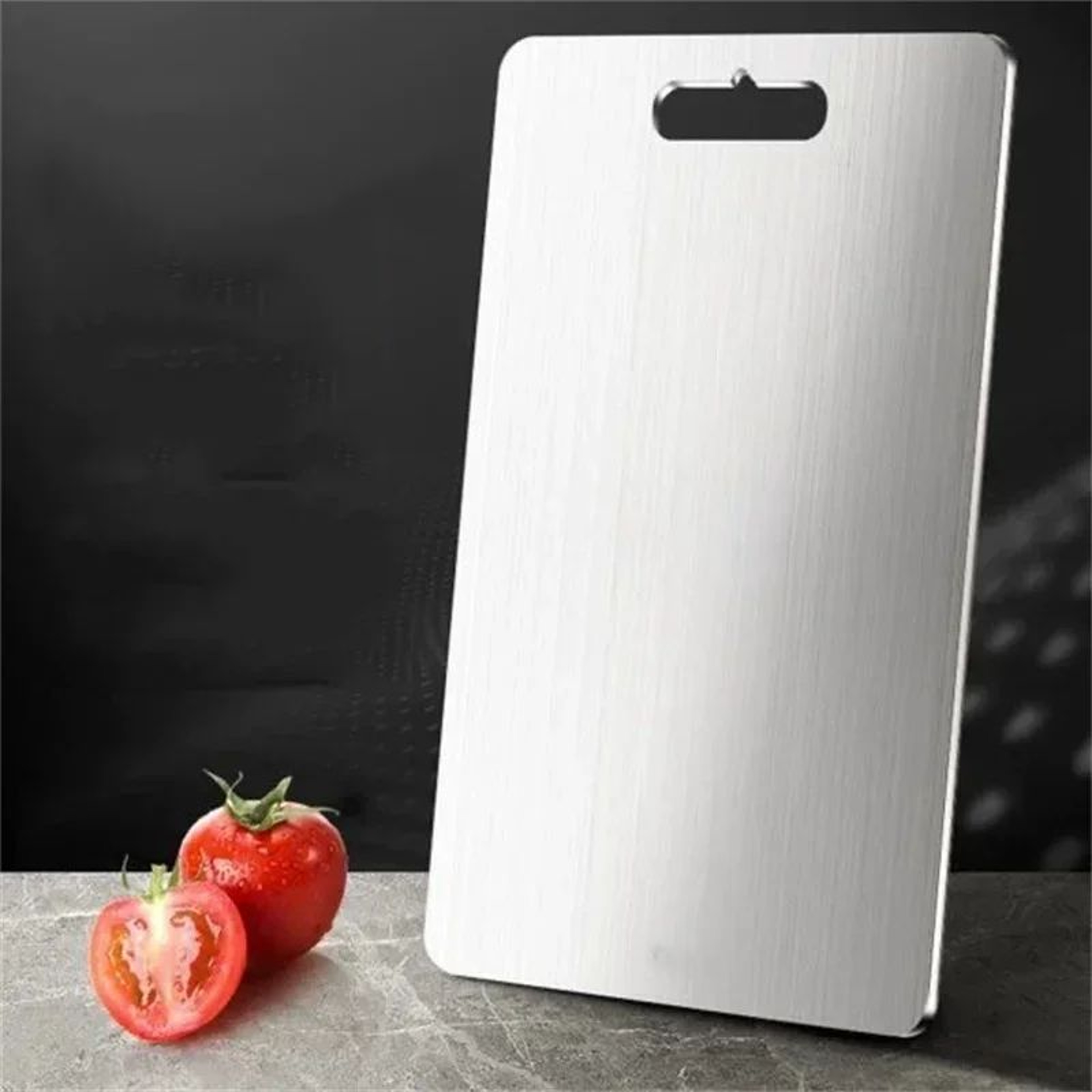 Thickened Stainless Steel Cutting Board For Chopping Food Prep And Dough Kneading 0