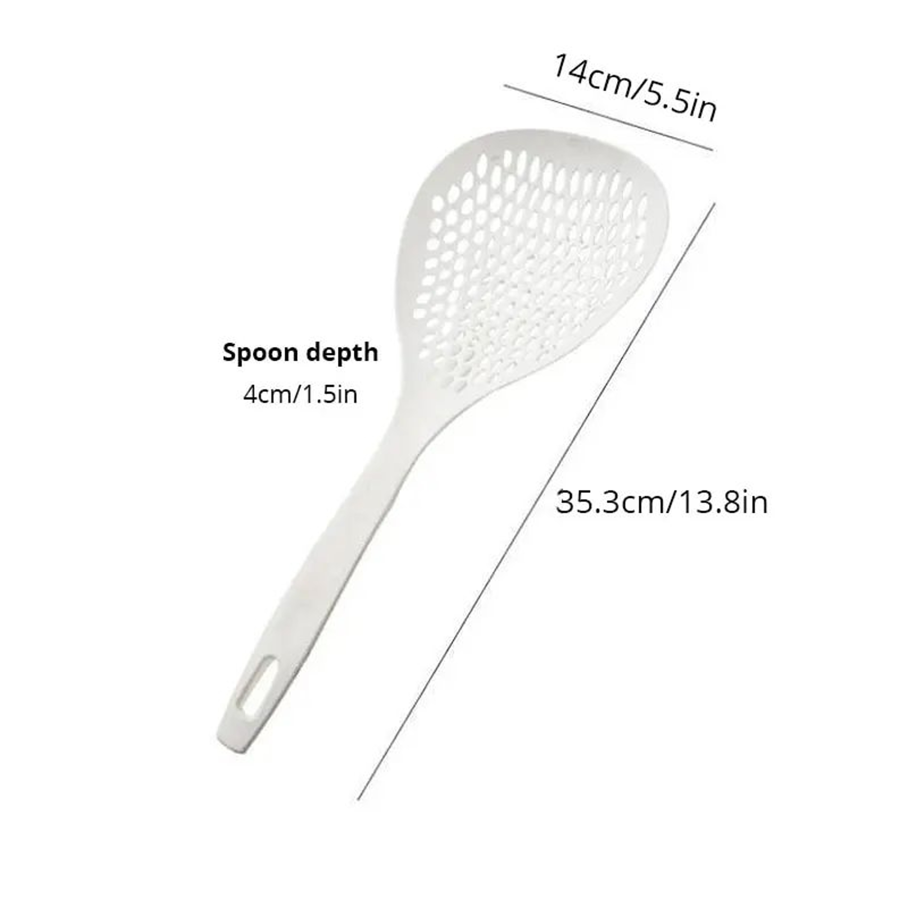 Heat Resistant Large Capacity Strainer Spoon for Dumplings, Noodles and Vegetables – view 7