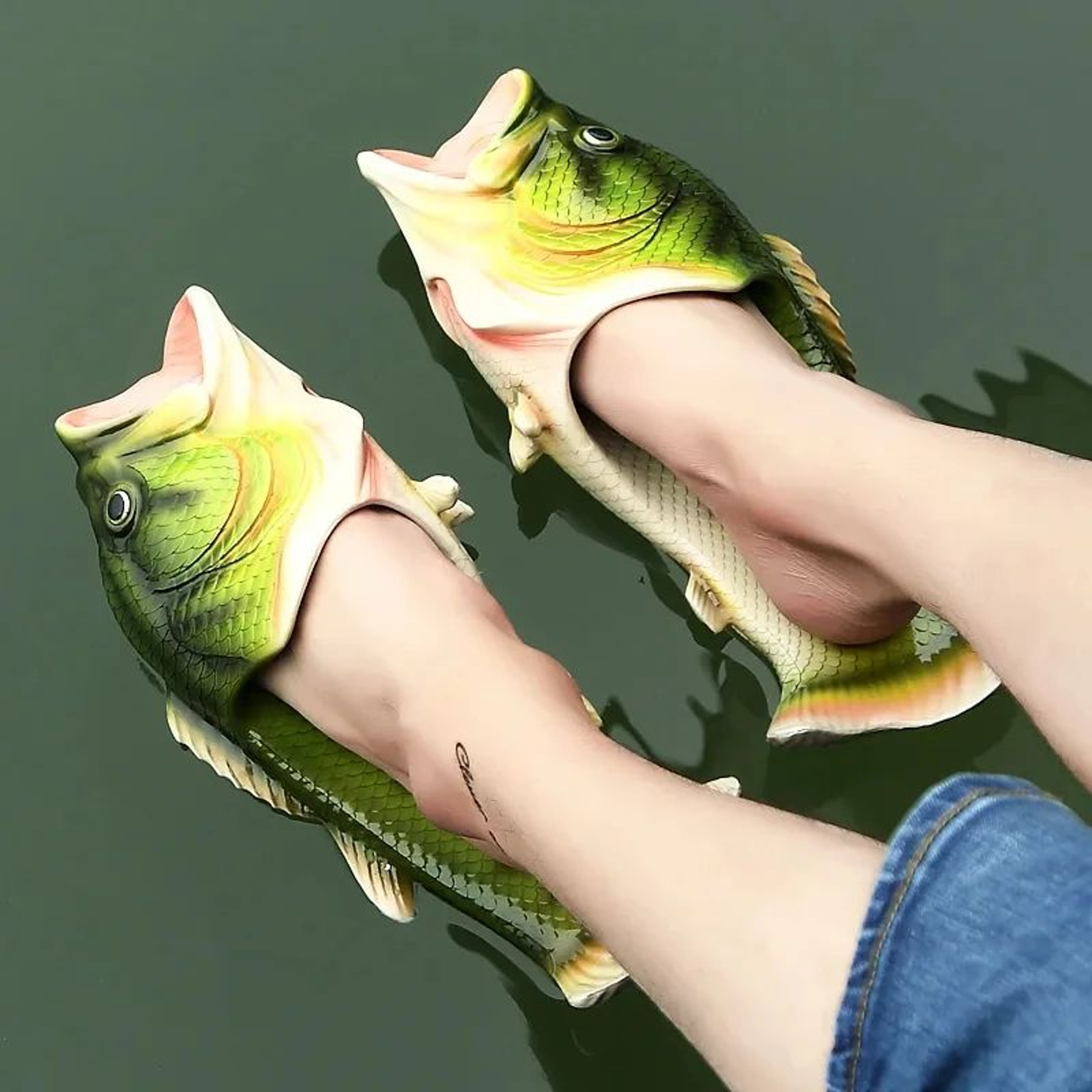 Funny Fish Slippers NonSlip Bass Beach Sandals For Men And Women 5