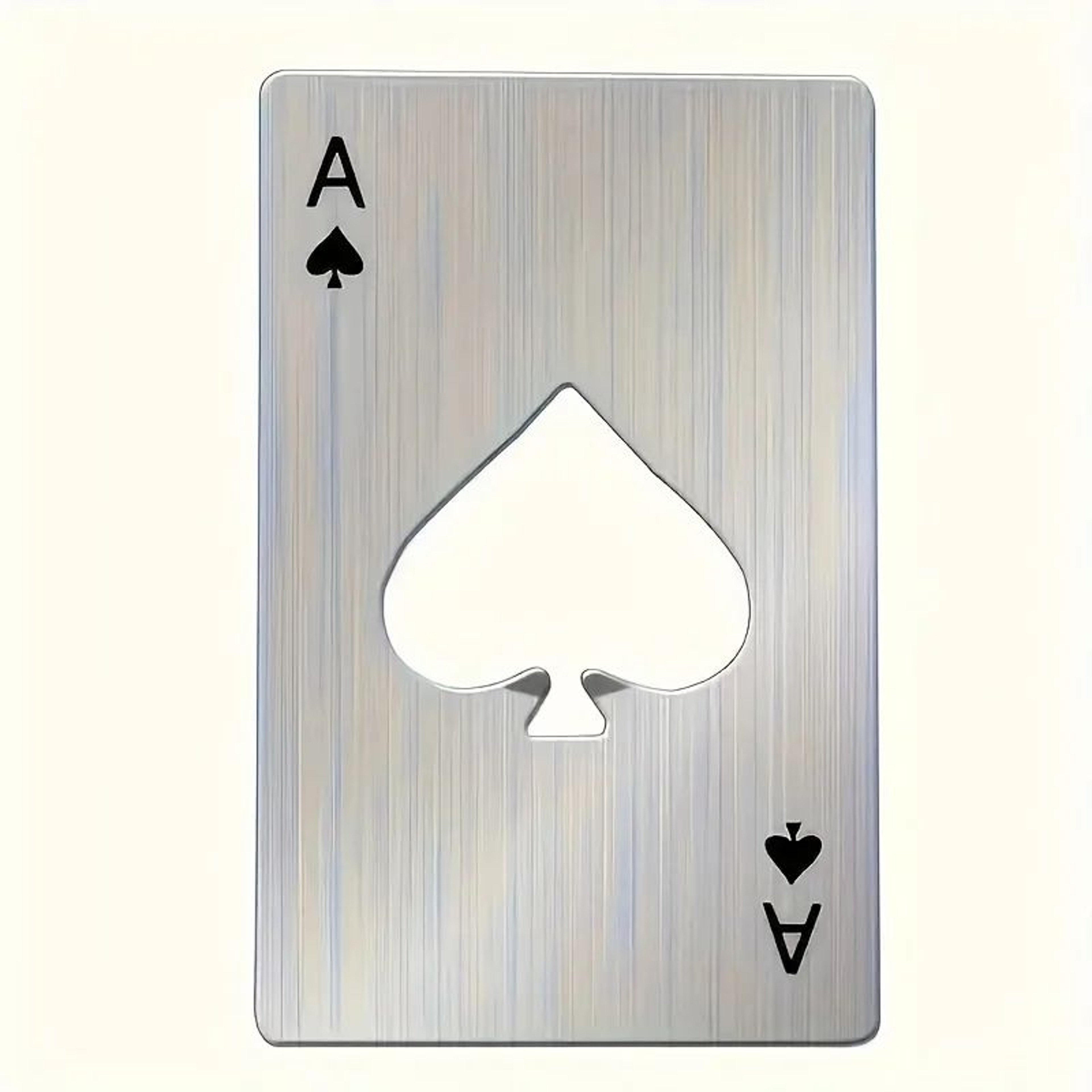 Ace Of Spades Stainless Steel Wallet Bottle Opener 6