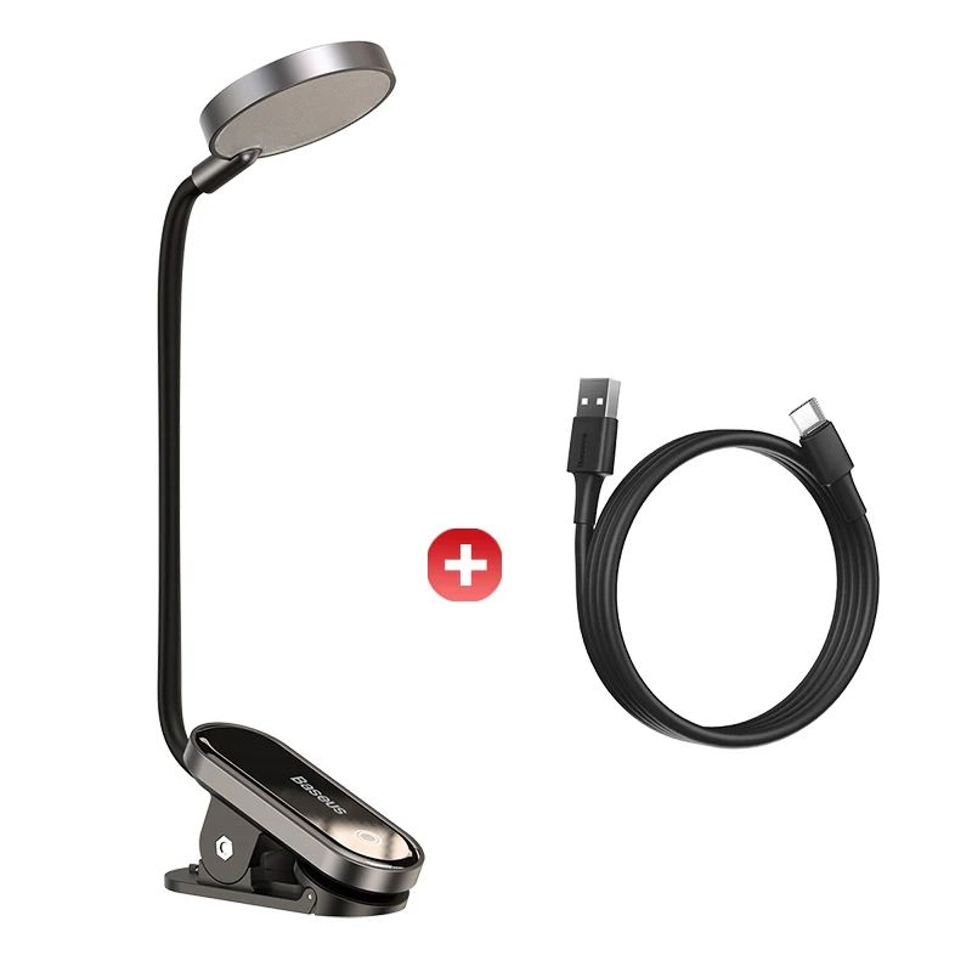 Rechargeable LED Clip Desk Lamp With Touch Dimming And Flexible Reading Light 5