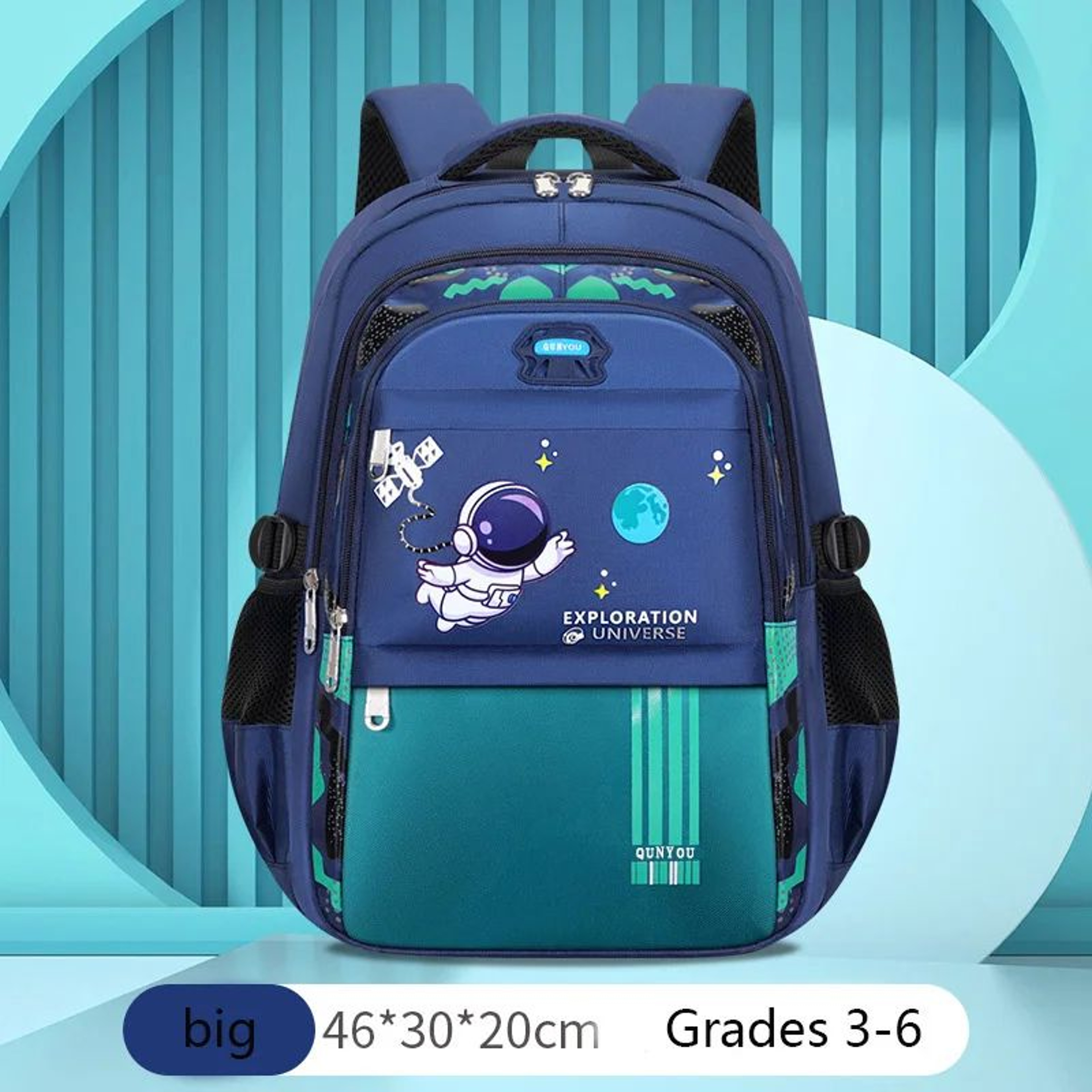 Astronaut Kids Waterproof School Backpack  Lightweight Primary Book Bag 8