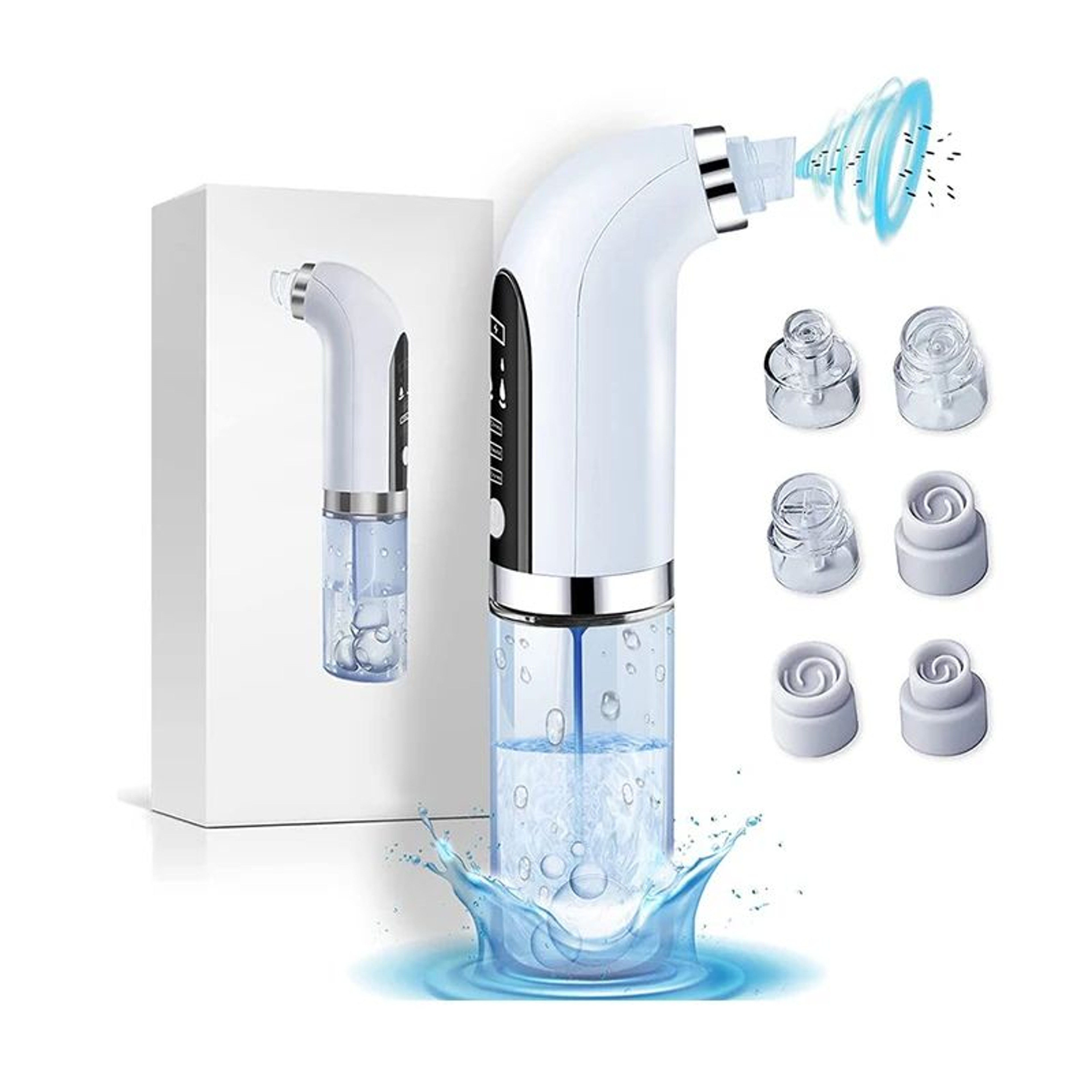 Micro Bubble Blackhead Remover Pore Vacuum USB Rechargeable Facial Cleanser 4