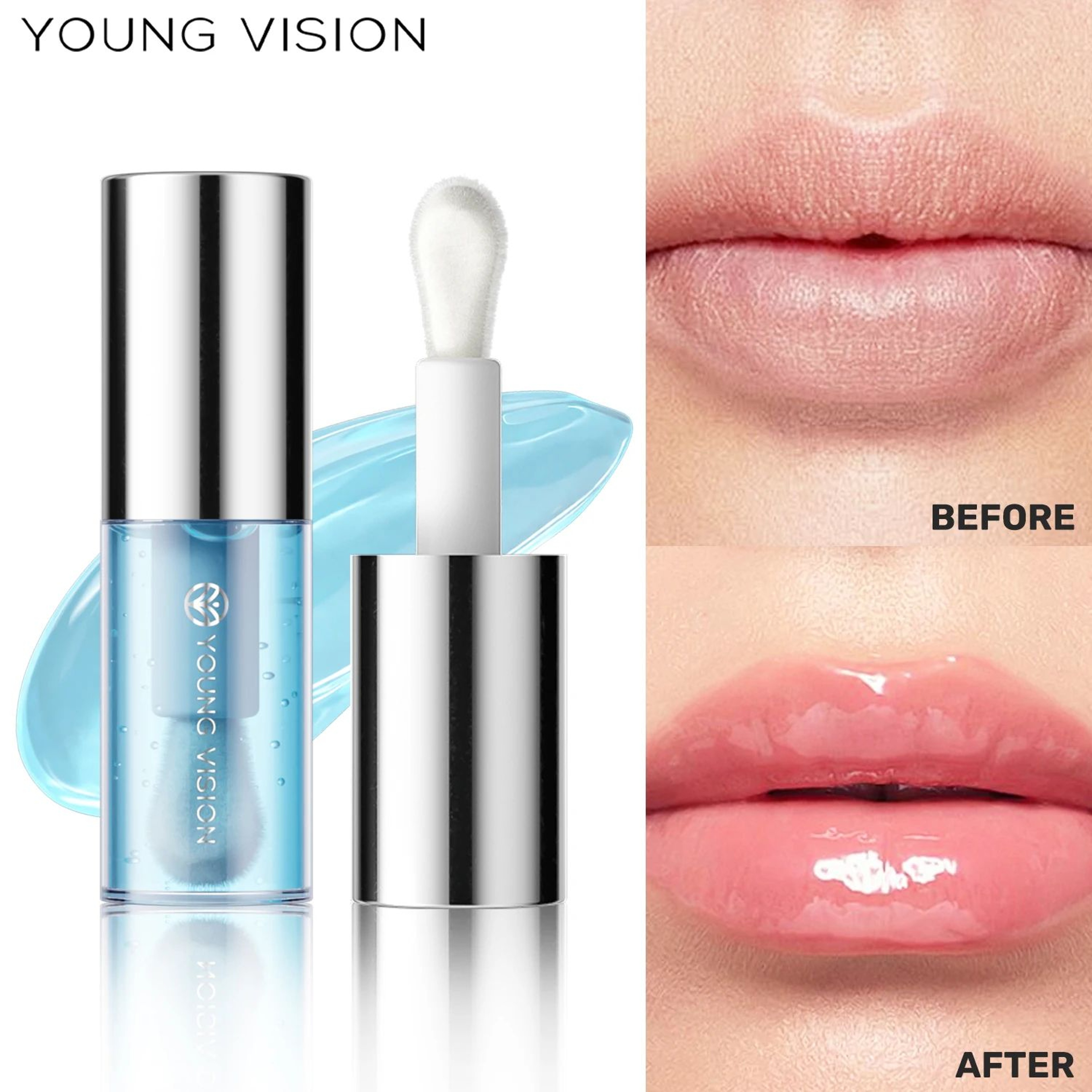 6Color Hydrating Lip Oil Mirror Shine Pearl Lip Gloss 4