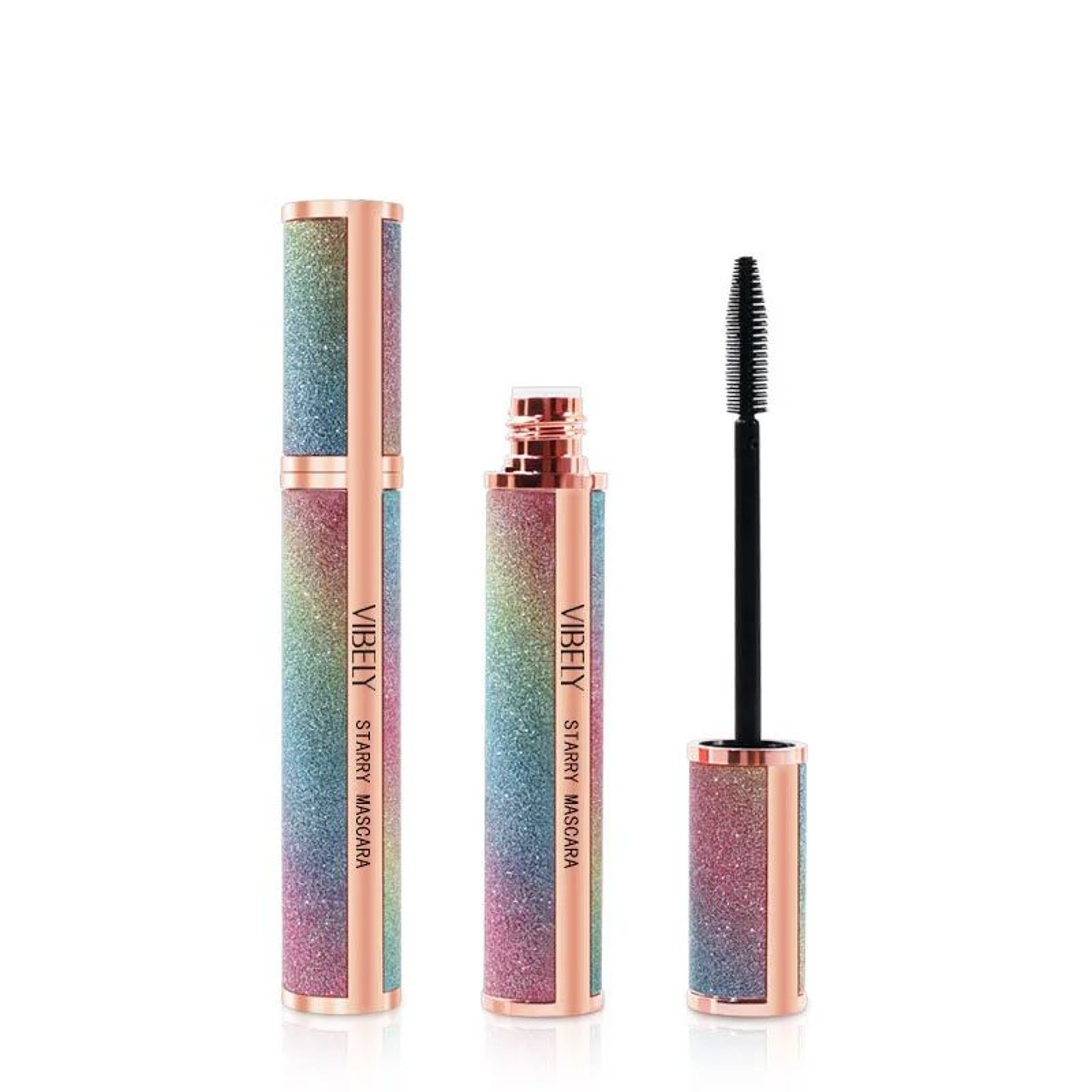 4D Brilliant Starry Sky Waterproof Mascara  Lengthening Volumizing And Curling Black Mascara 6