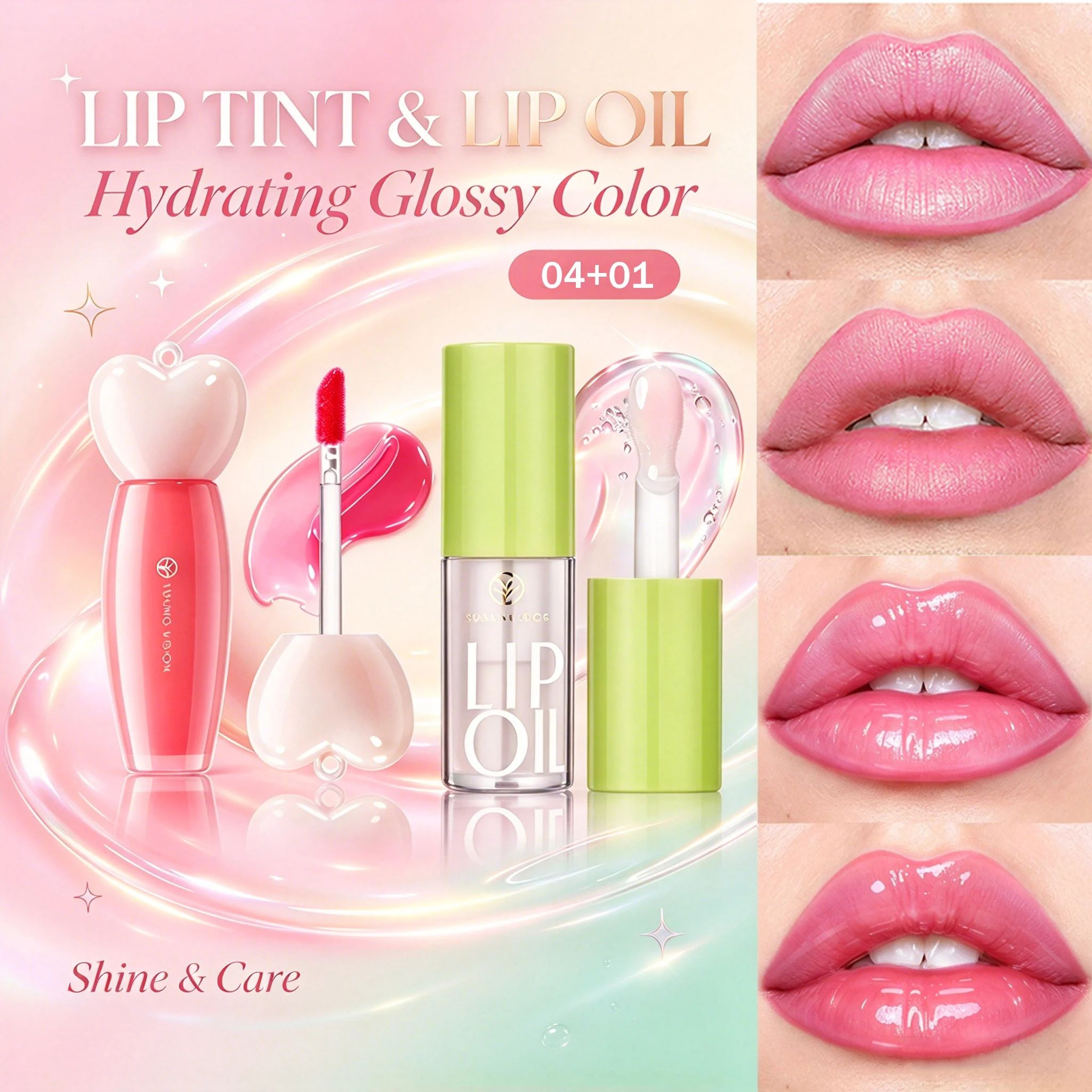 Waterproof Lip Dye Liquid Lip Glaze Long Lasting NonStick Lip Tint 9