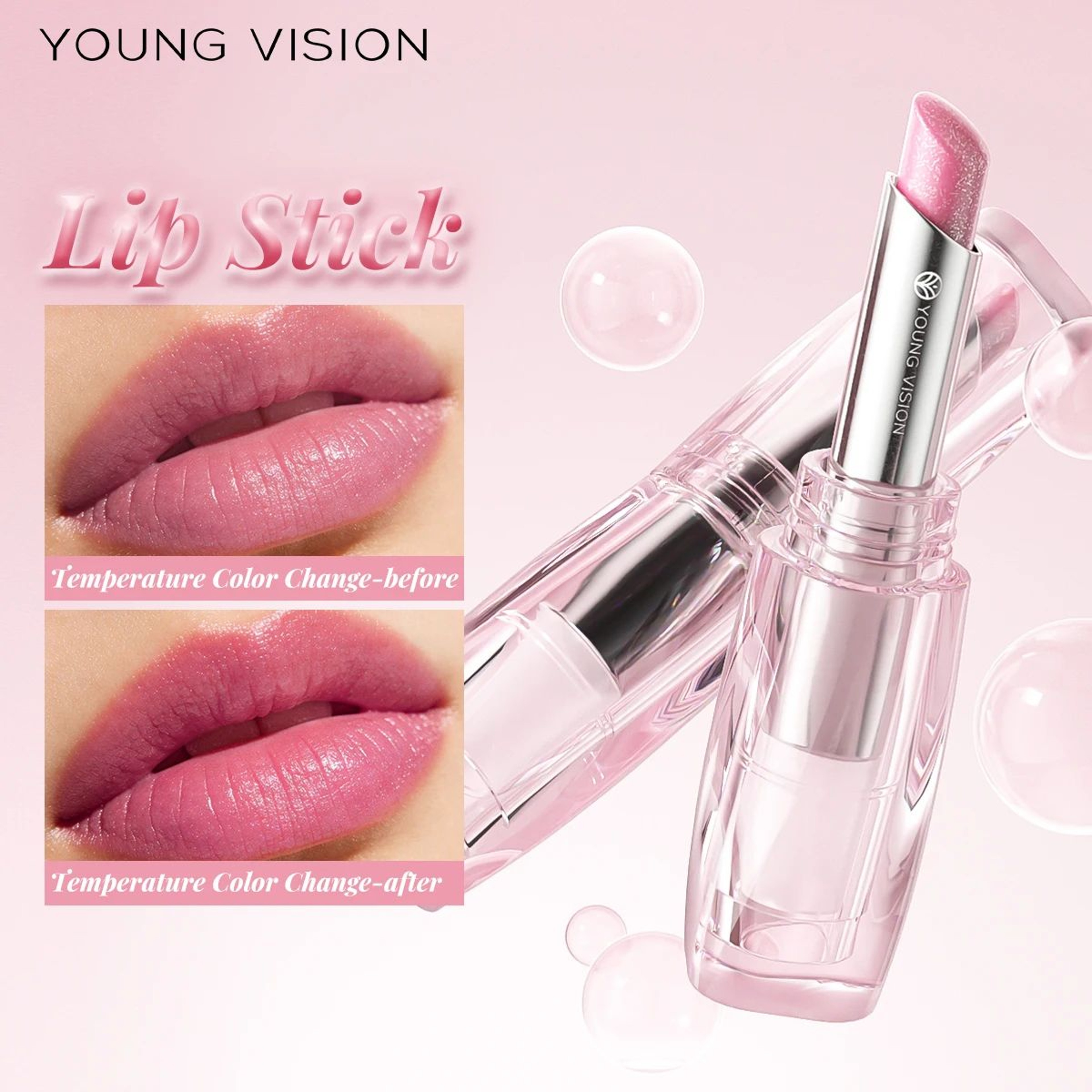 Fine Shimmer Moisturizing Lipstick  Long Lasting Pearlescent Lip Color 1