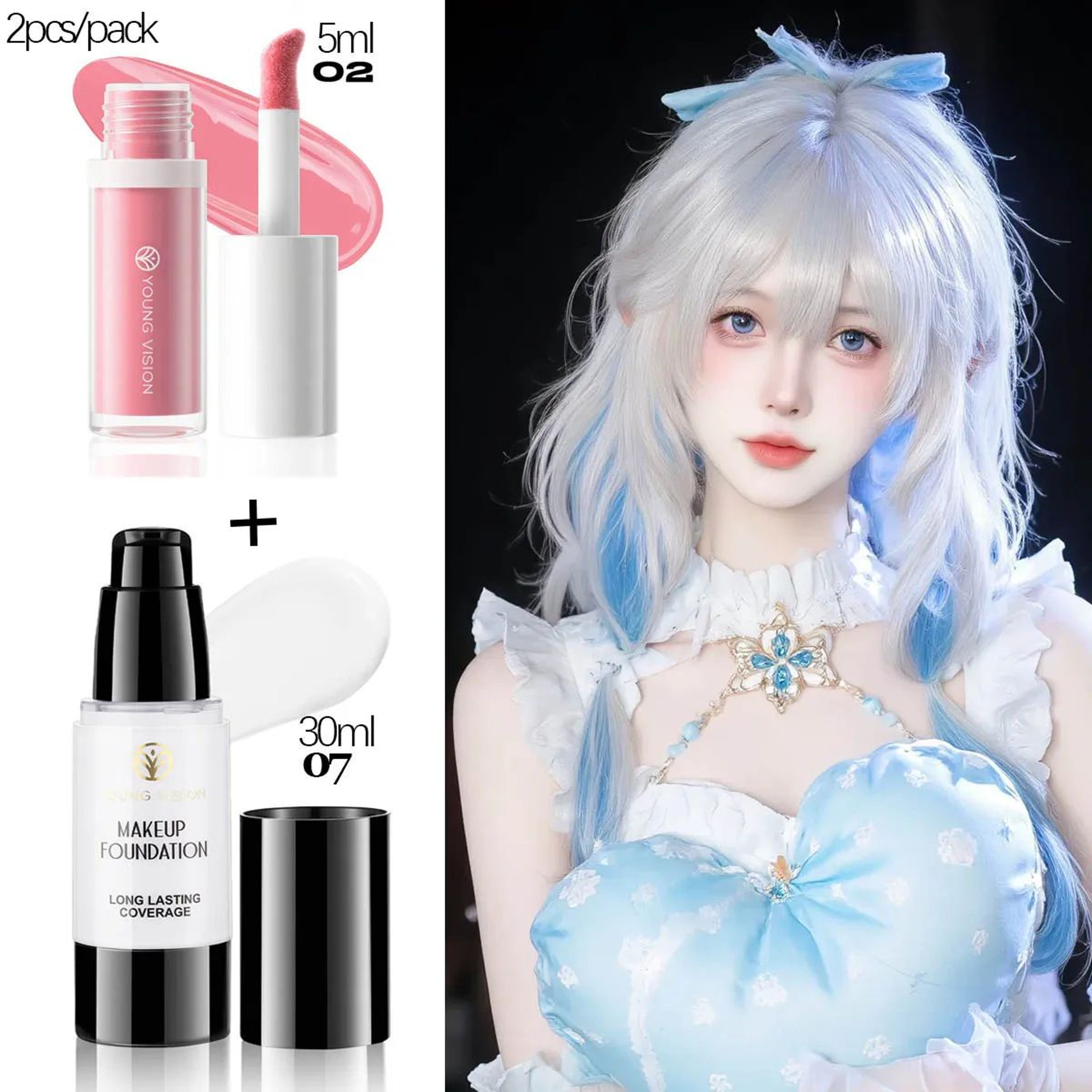 6Shade Waterproof OilControl Liquid Foundation LongLasting Concealer Makeup 2