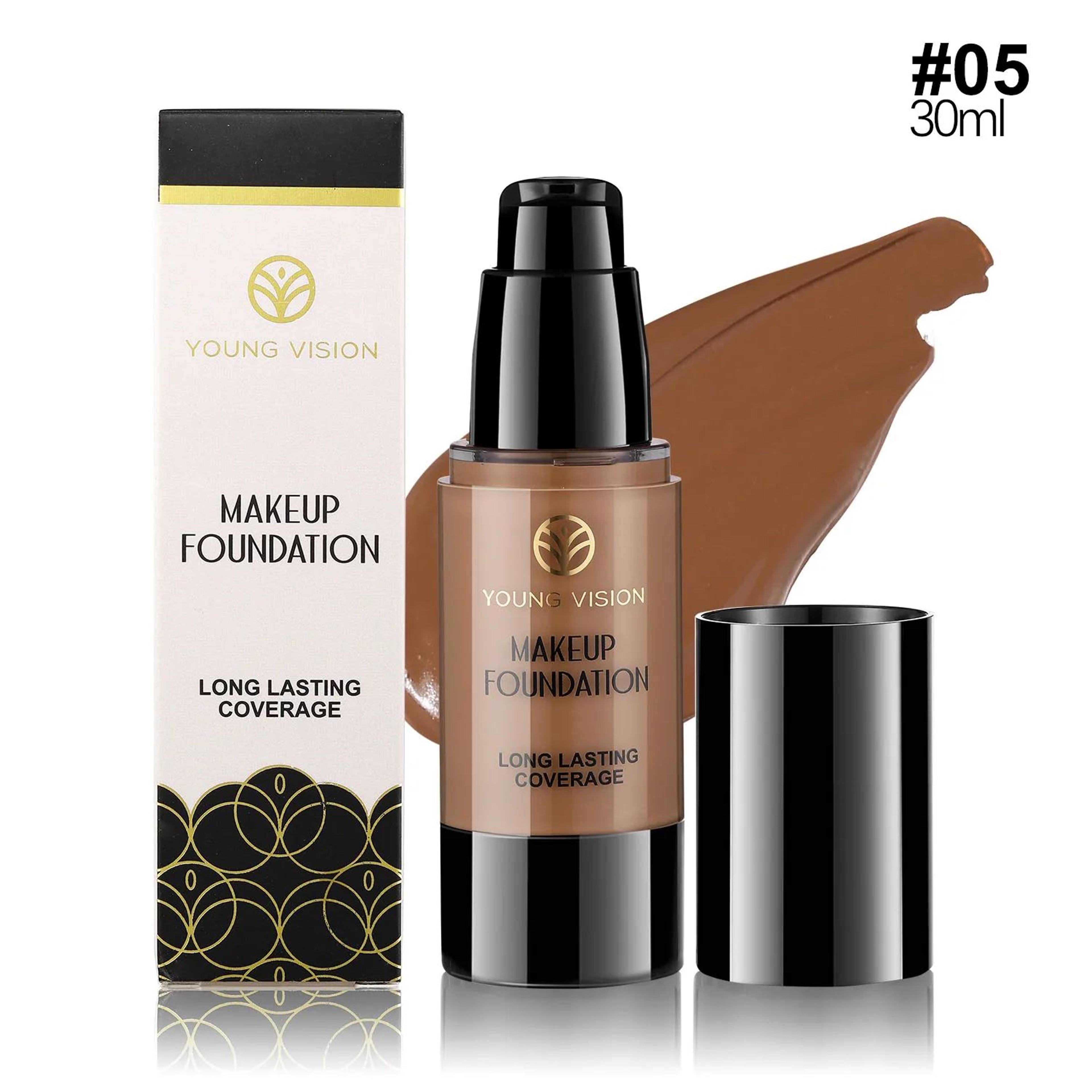 6Shade Waterproof OilControl Liquid Foundation LongLasting Concealer Makeup 10