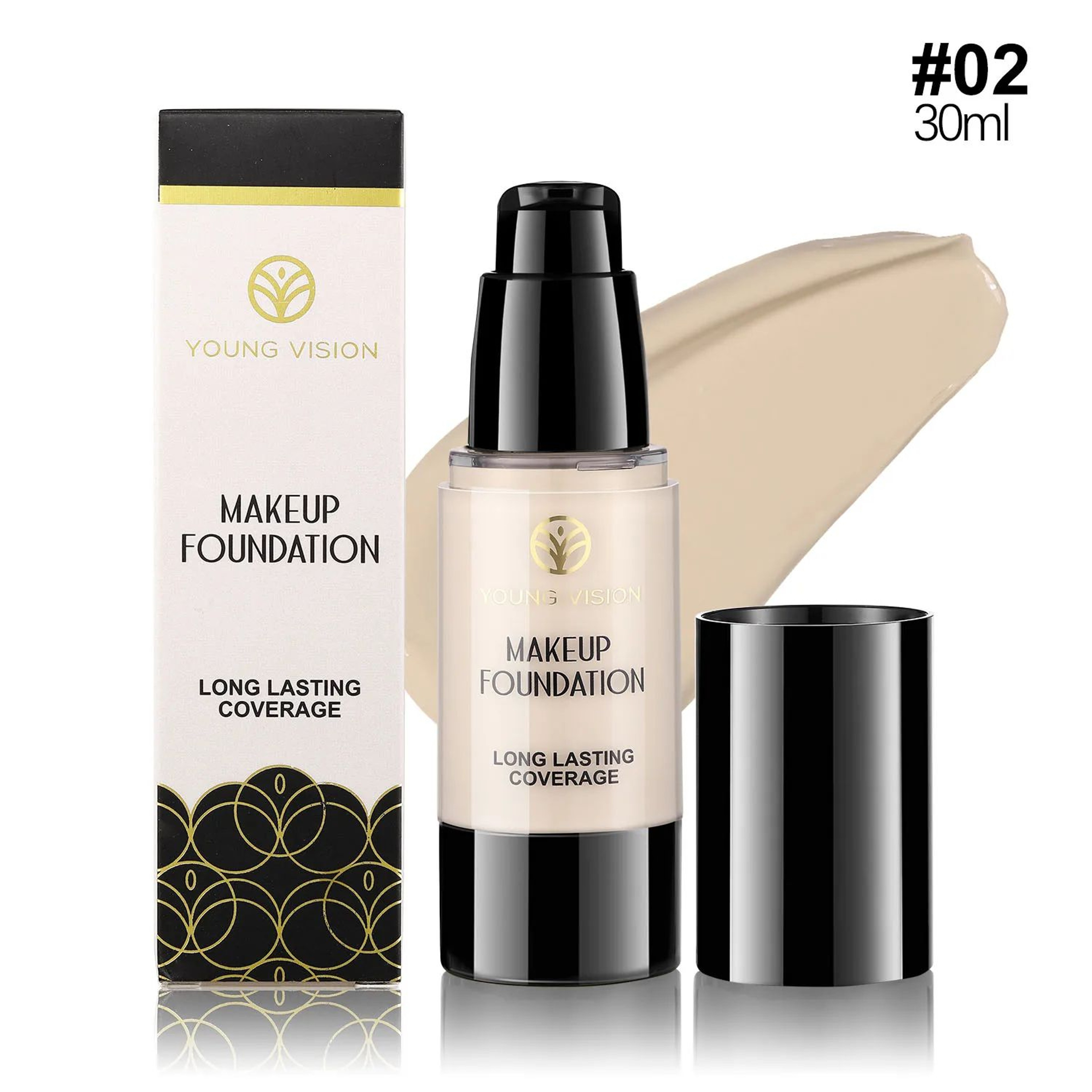 6Shade Waterproof OilControl Liquid Foundation LongLasting Concealer Makeup 12