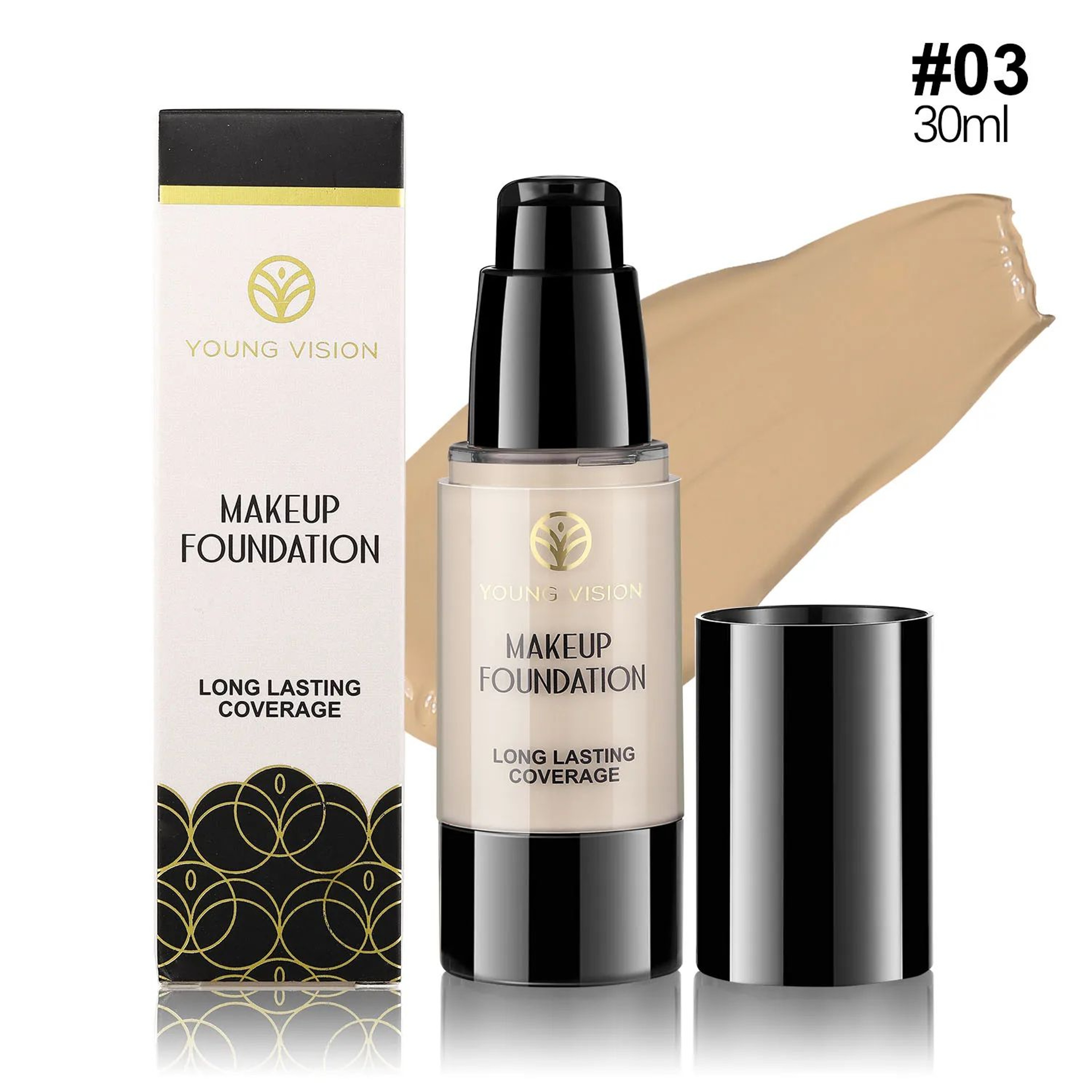 6Shade Waterproof OilControl Liquid Foundation LongLasting Concealer Makeup 13