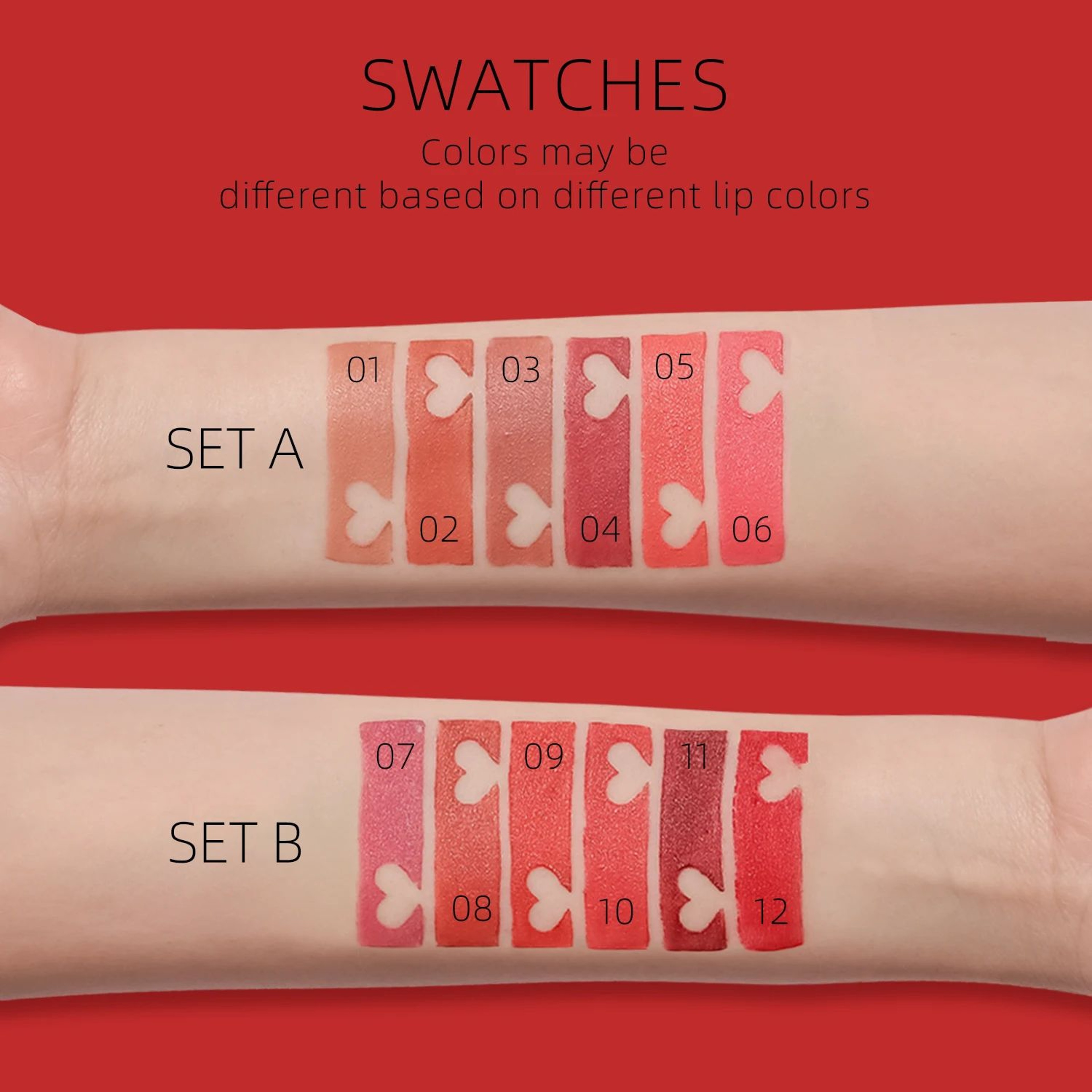 6Color Matte Lipstick Set  Waterproof LongLasting Lip Color Gift Box 1
