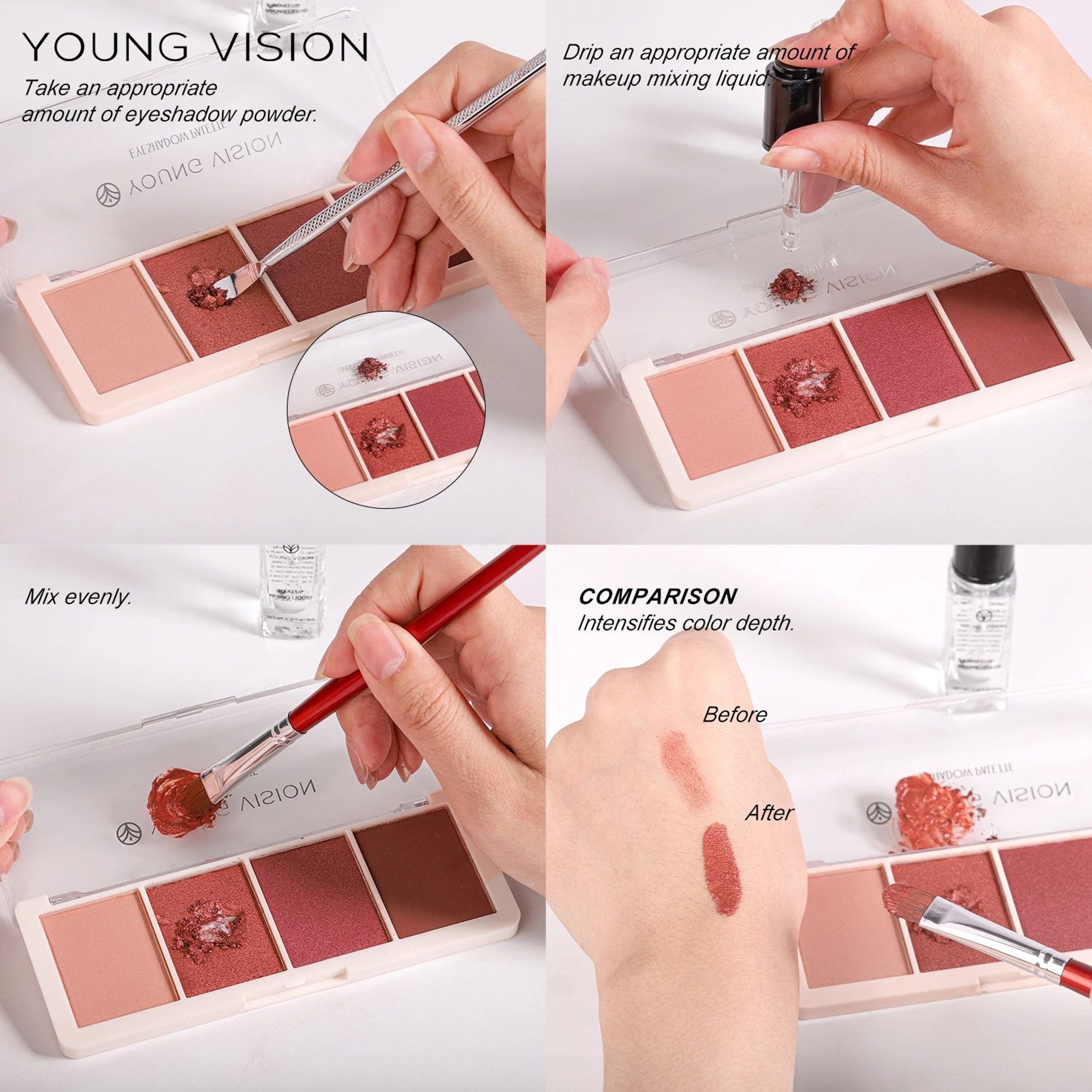 MultiUse Makeup Mixing Liquid For Eyeliner Blush Eyeshadow And Nail Color 4