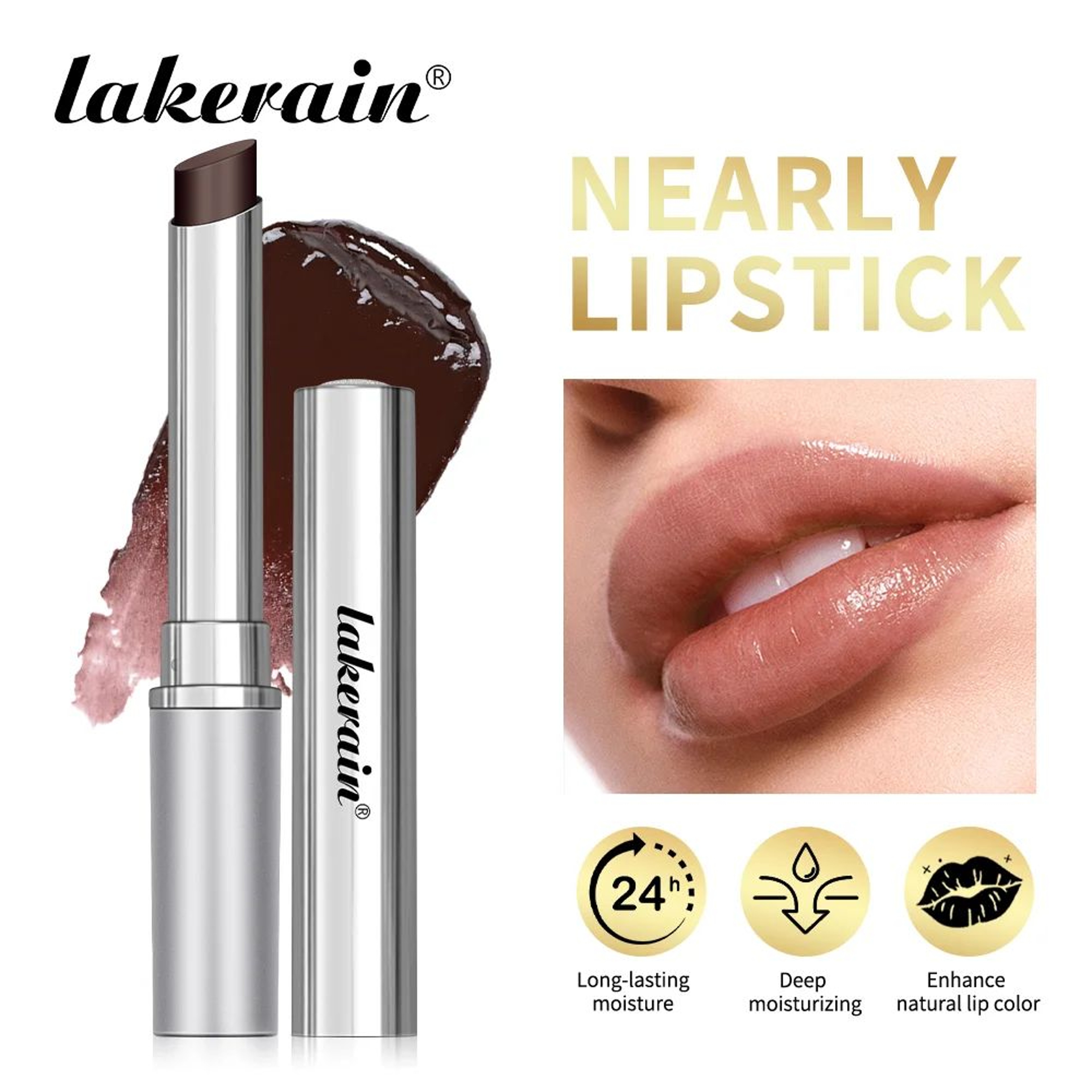 Lakerain Honey Moisturizing Tinted Lip Balm With Buildable Sheer Color 0