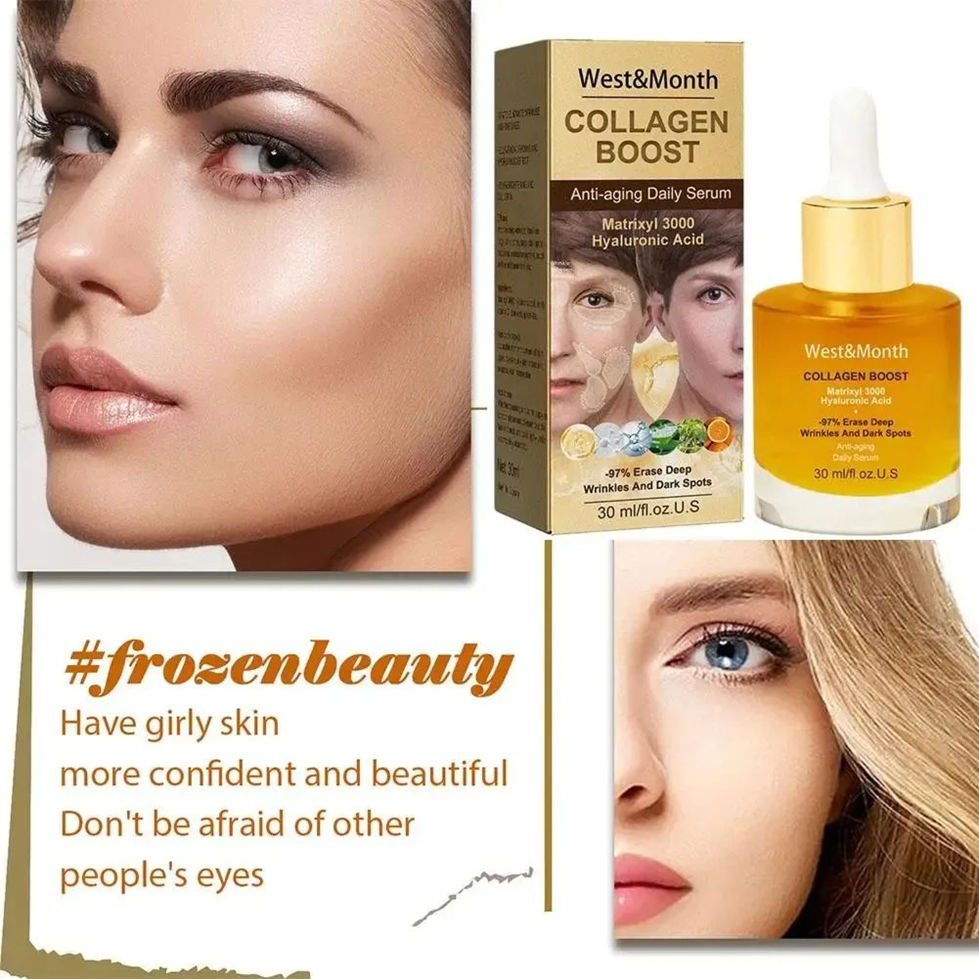 Collagen Hydrating Face Serum 30ml  Firming Brightening And Fine Line Care 2