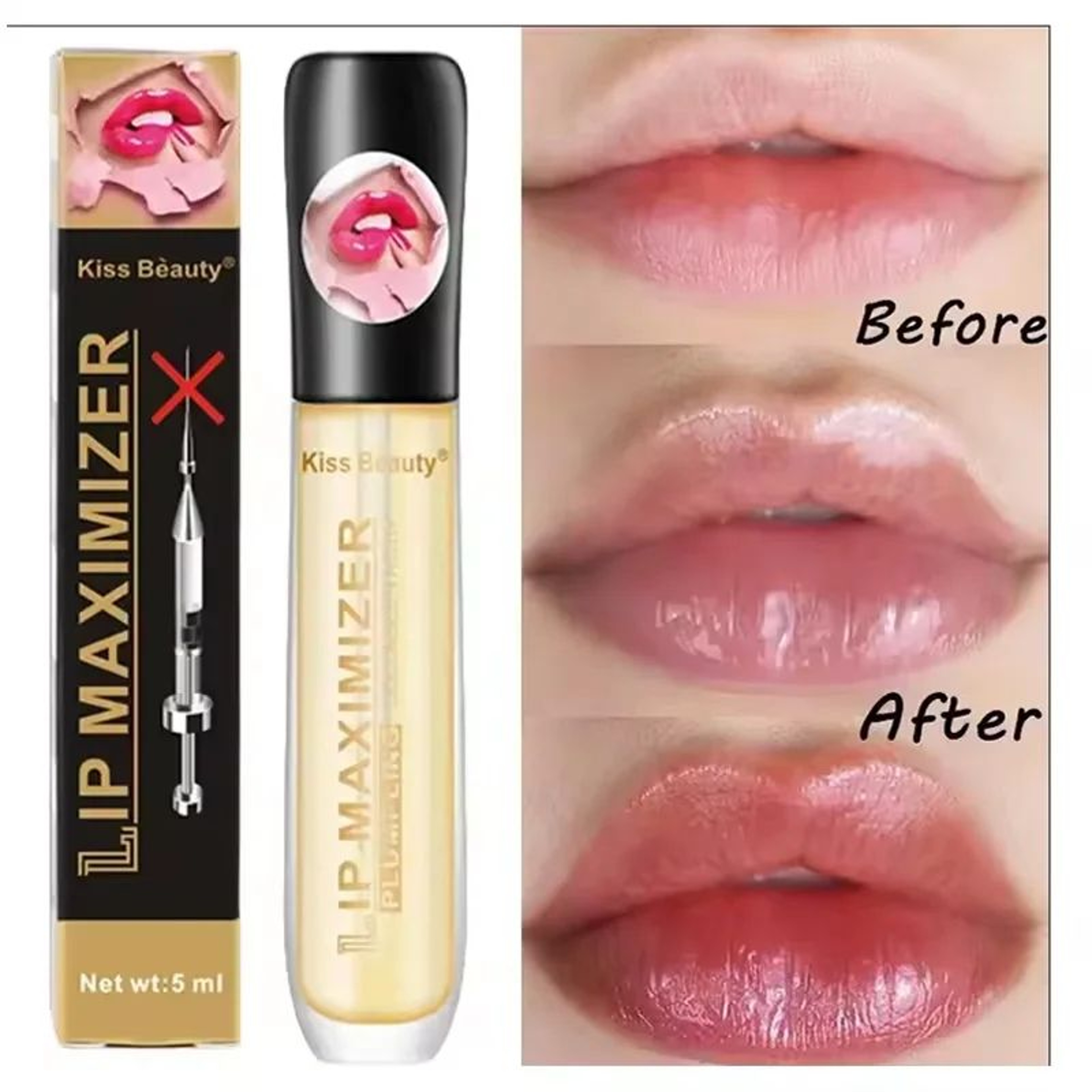 Plumping Lip Oil Serum For Fuller Looking Hydrated Lips And High Gloss Shine 0