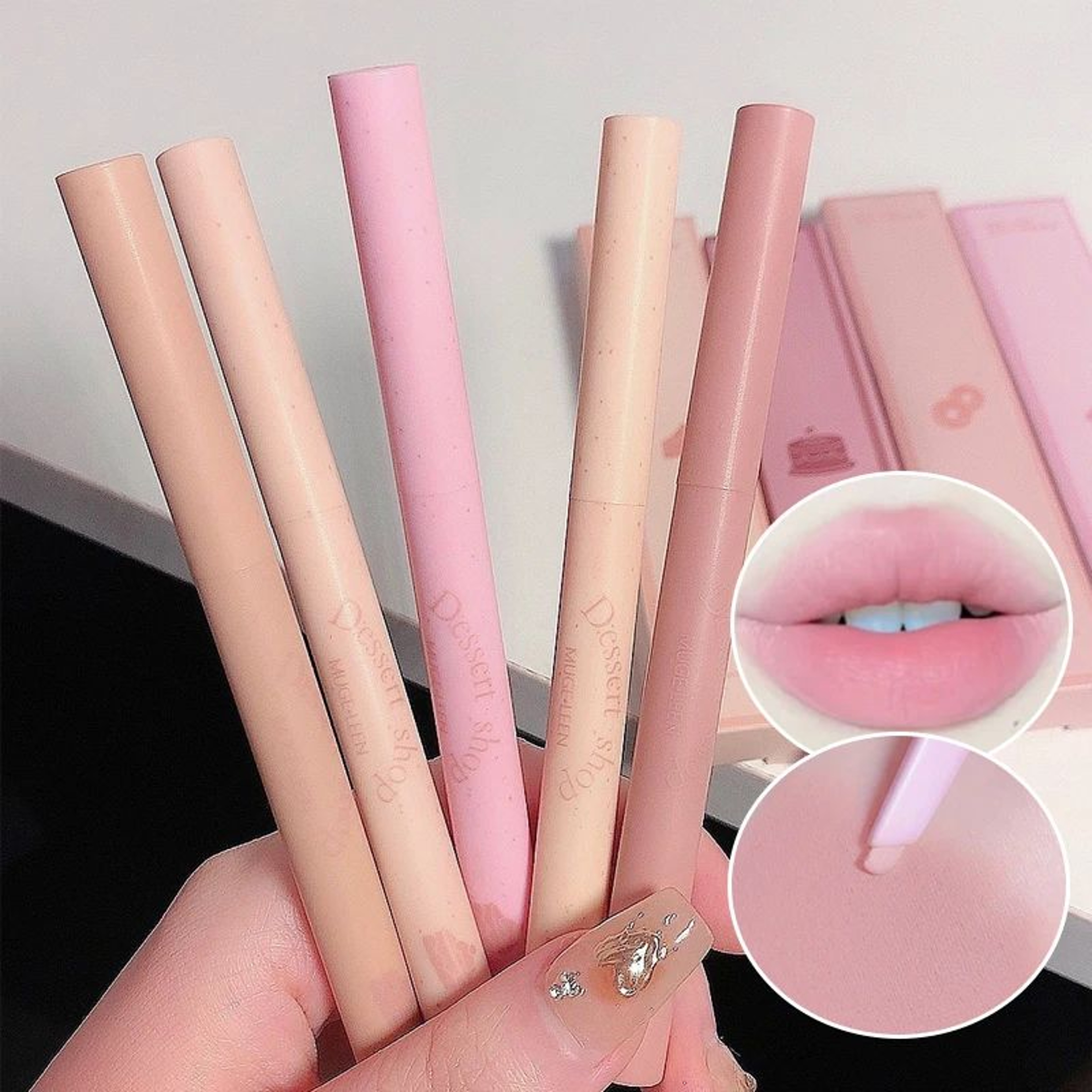 Automatic Waterproof Lip Liner Pencil  Retractable LongLasting Lip Definer 4