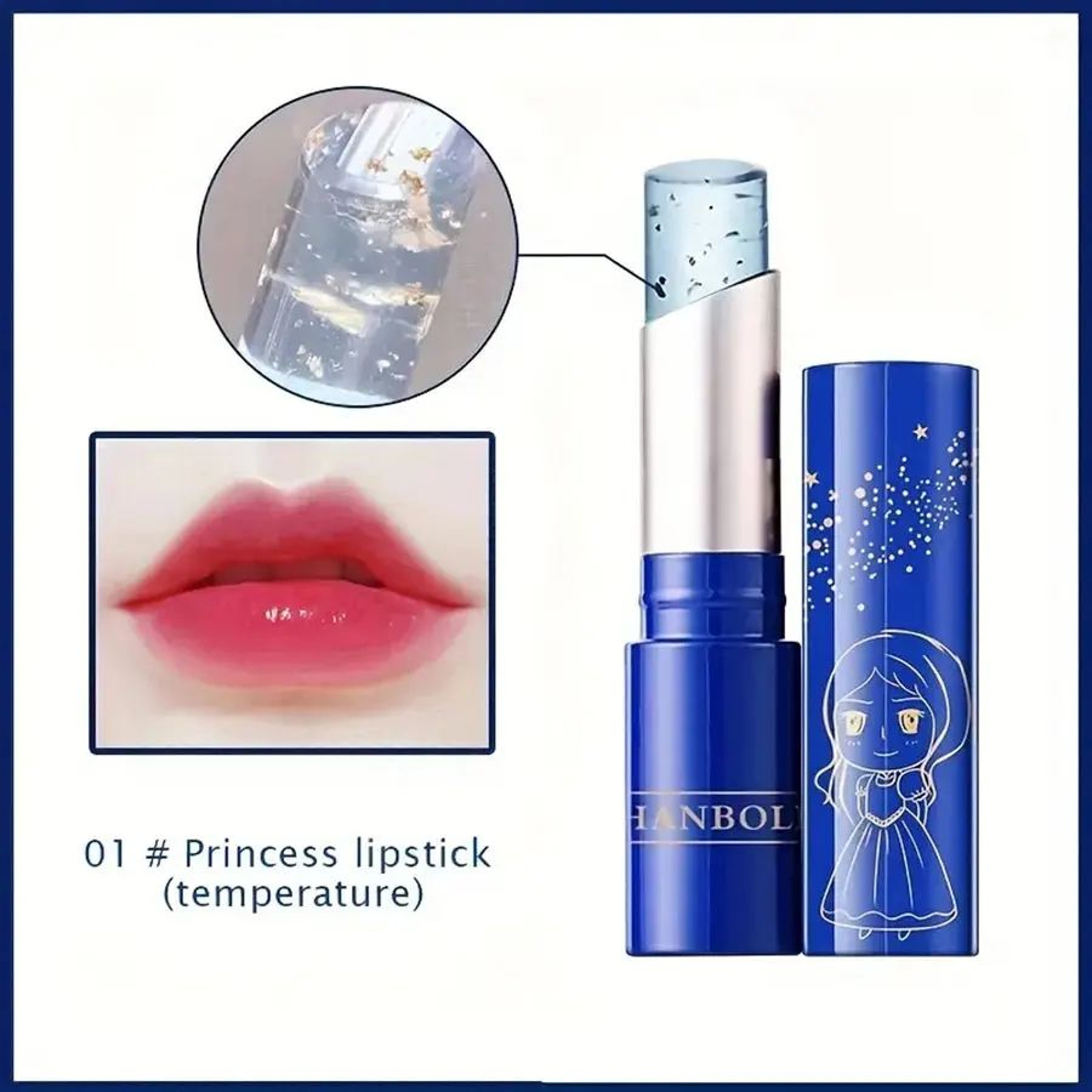24K Crystal Jelly Color Changing Moisturizing Lipstick 4