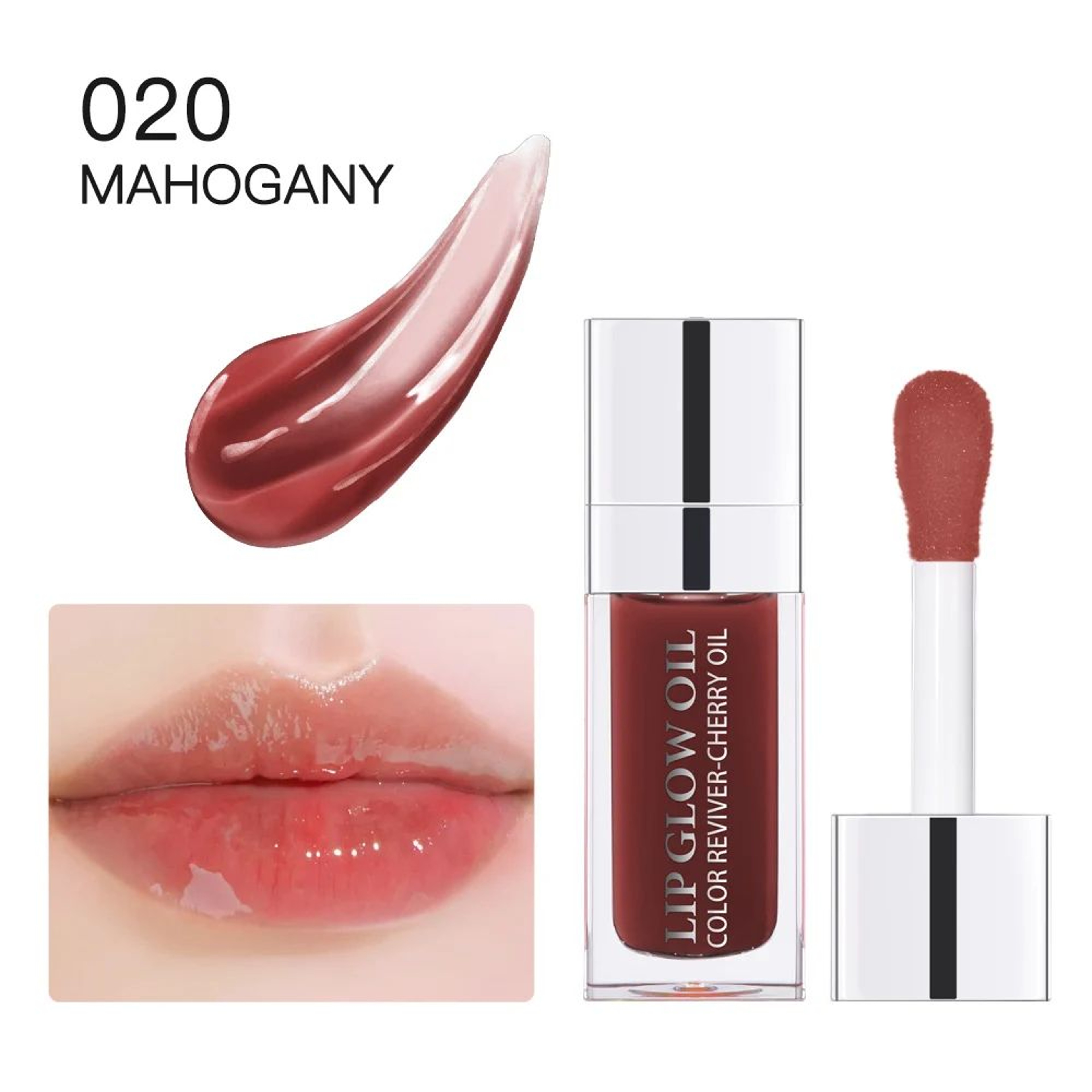 Cherry Seed Hydrating Lip Oil Gloss Plumping Shine Treatment 6ml 15