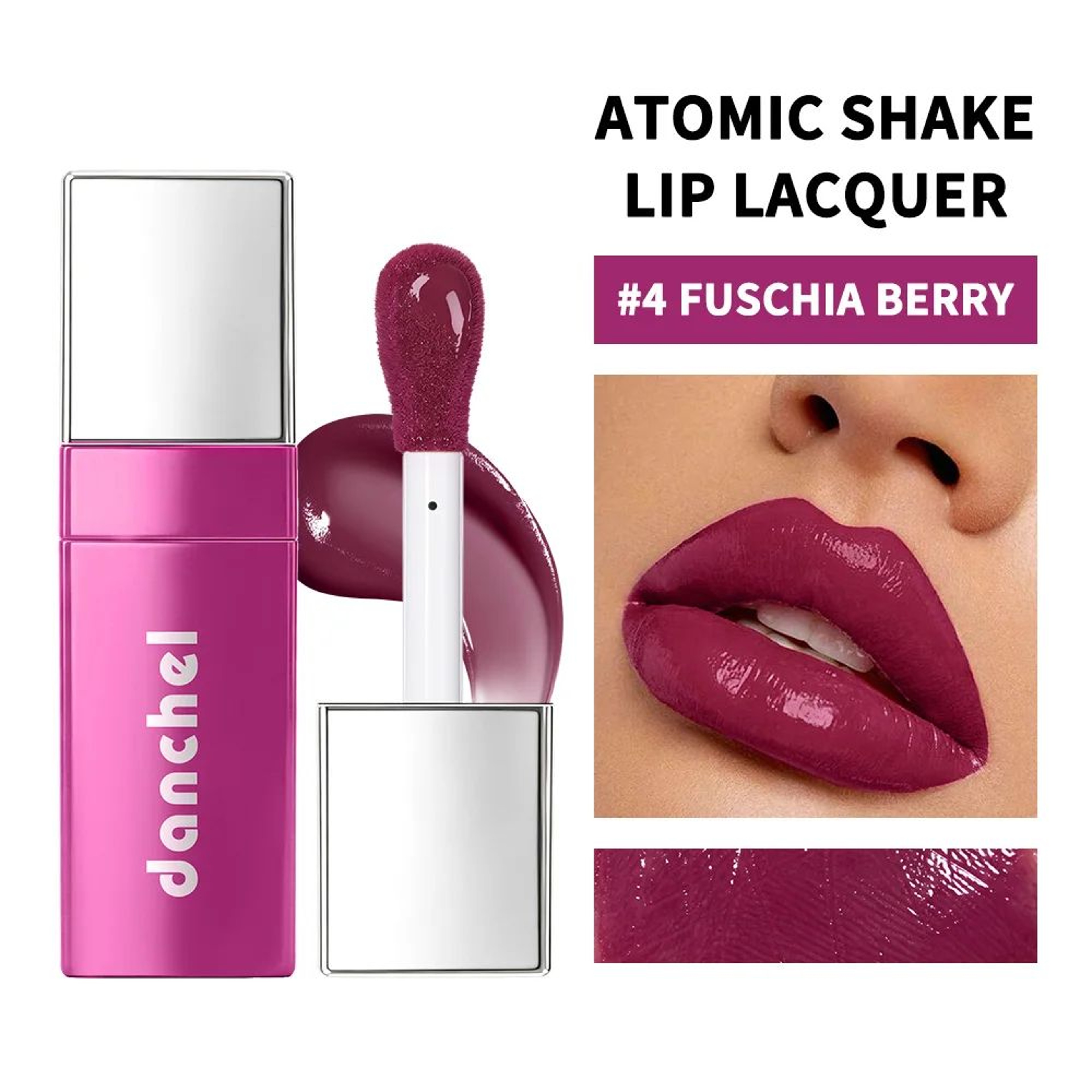 Cherry Seed Hydrating Lip Oil Gloss Plumping Shine Treatment 6ml 18