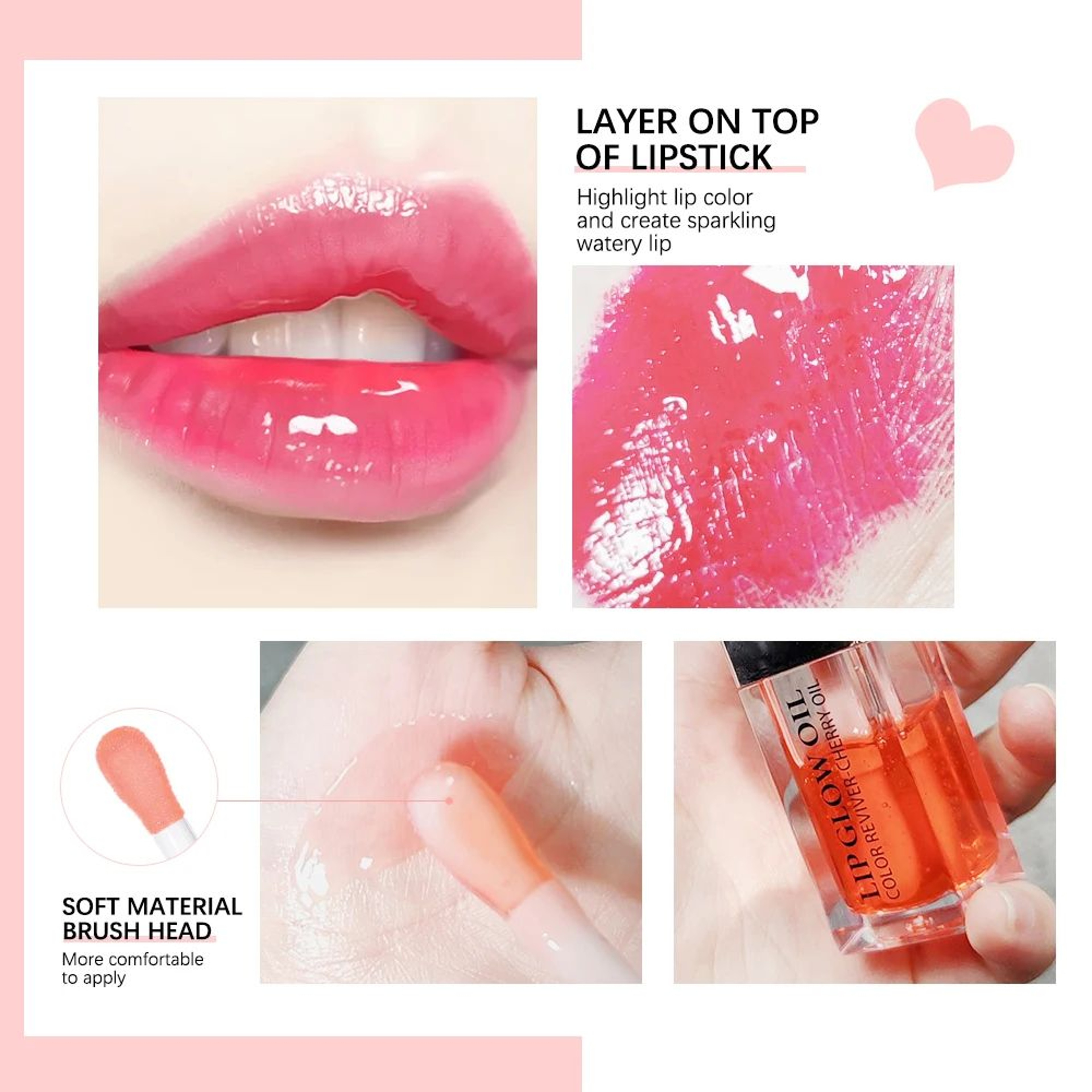 Crystal Jelly Hydrating Lip Oil Plumping Gloss 6ml 5