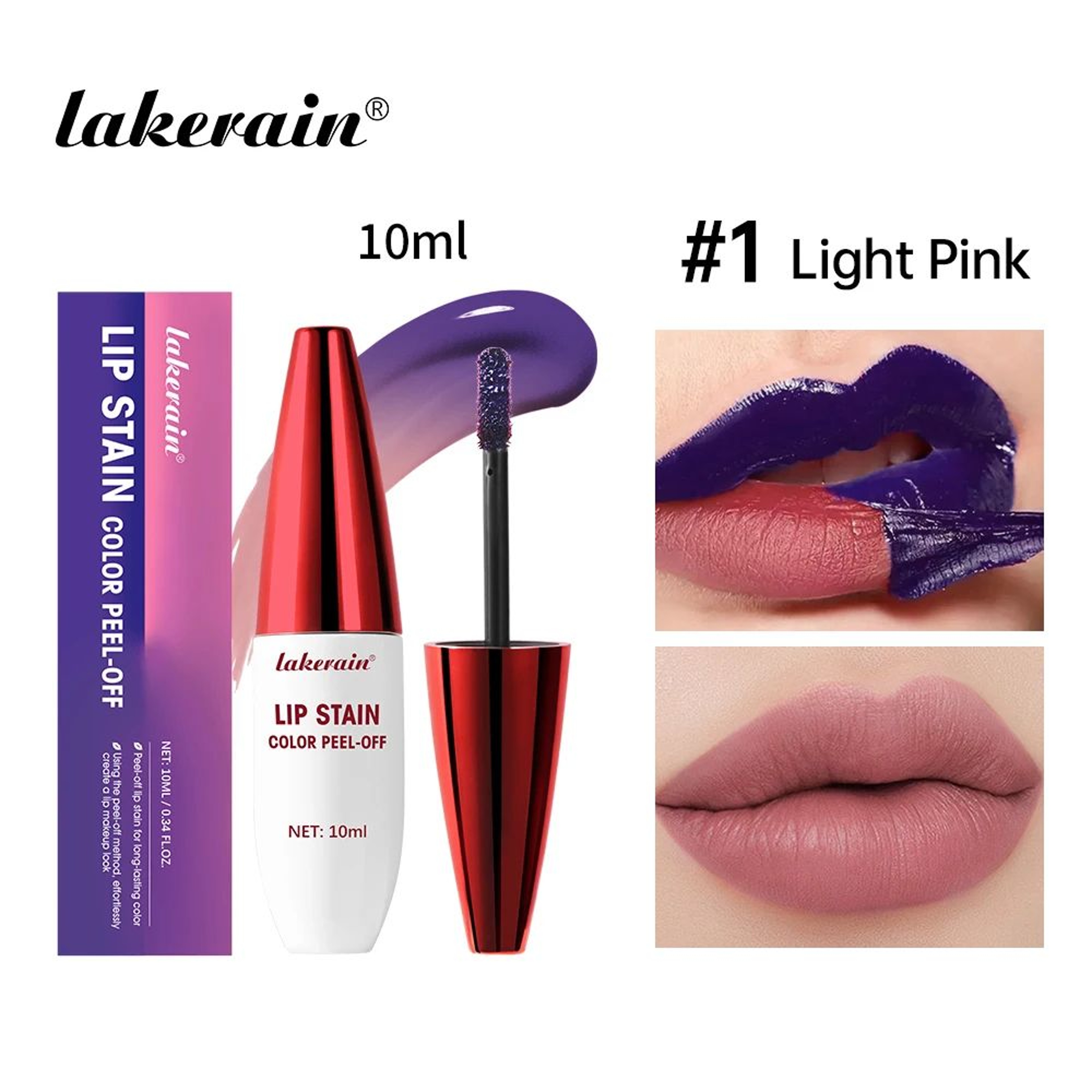 24Hour PeelOff Lip Stain Waterproof LongLasting Matte Lip Tint 7
