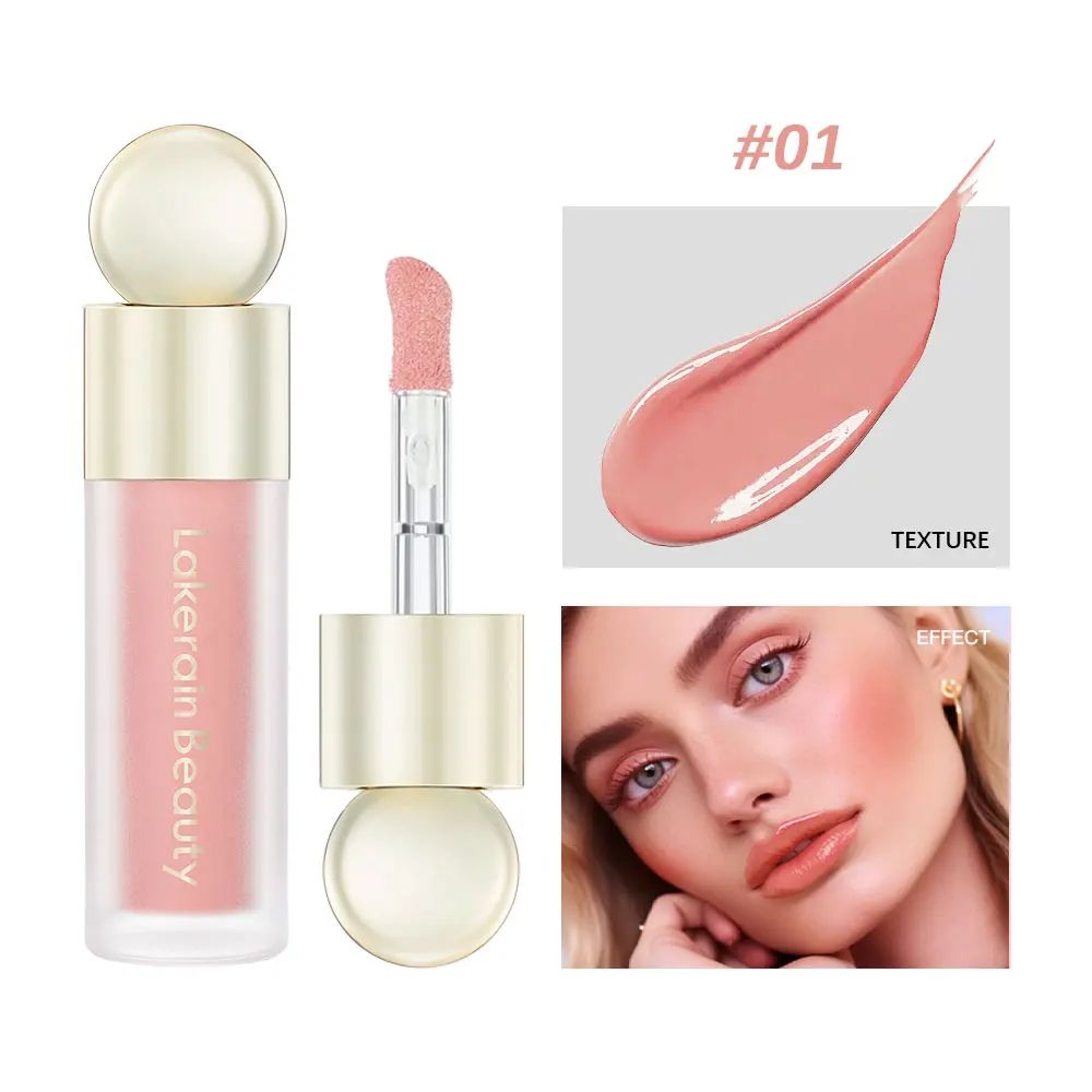 Velvet Matte Liquid Blush Cream  Blendable Cheek Tint For Natural Color 8