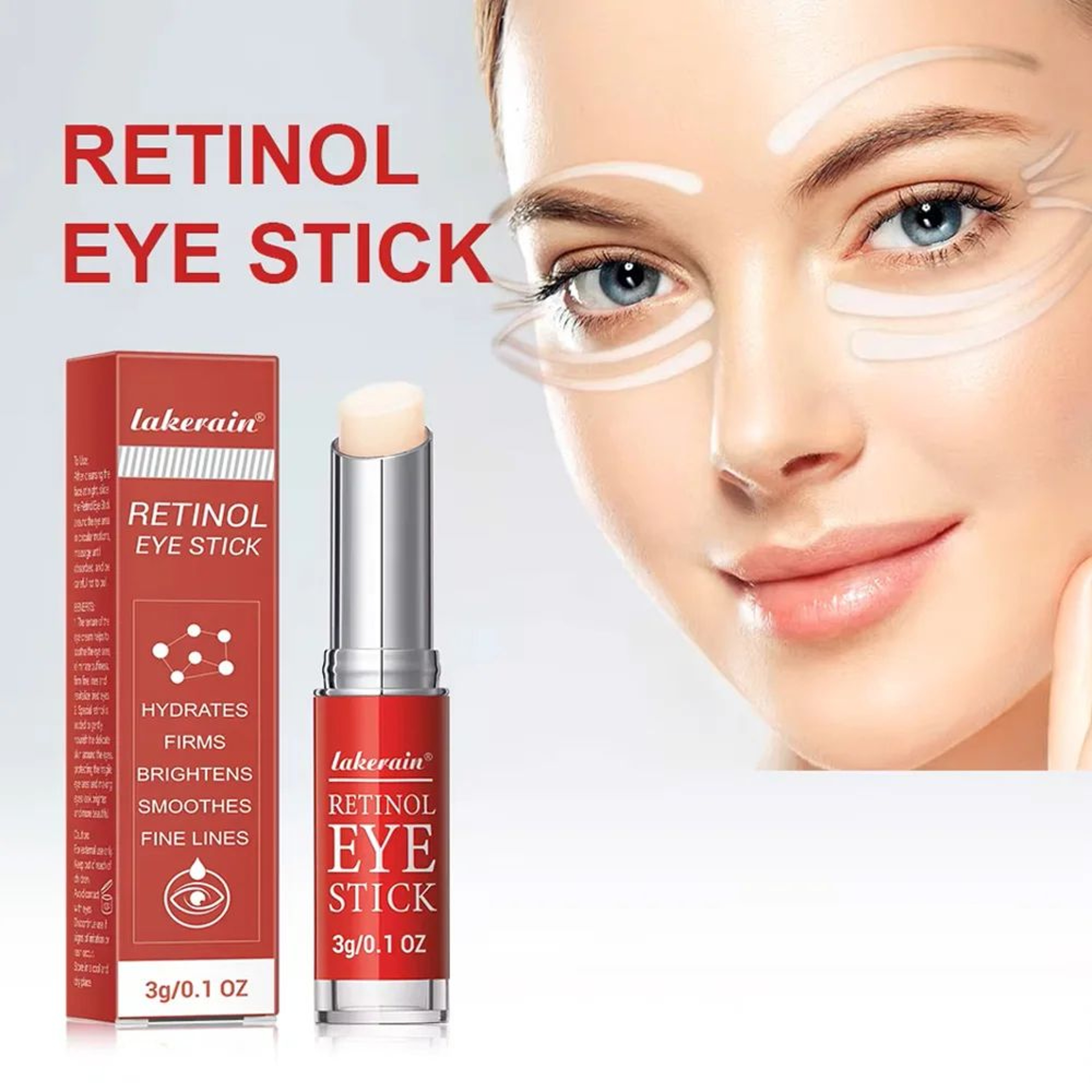 Retinol Eye Cream Stick For Dark Circles Puffiness And Fine Lines 0