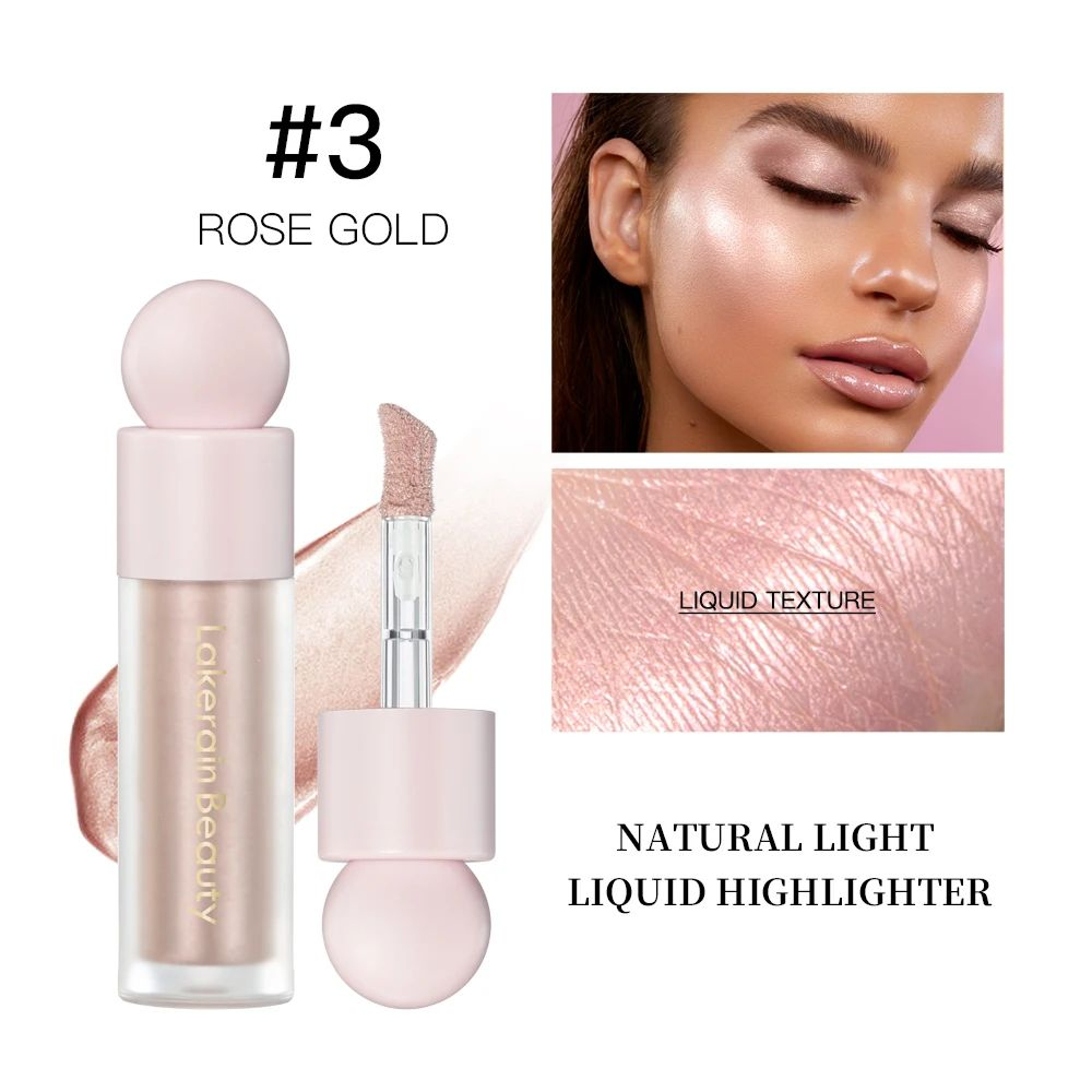 4Color Liquid Highlighter Bronzer For Radiant Contour And Face Glow 8