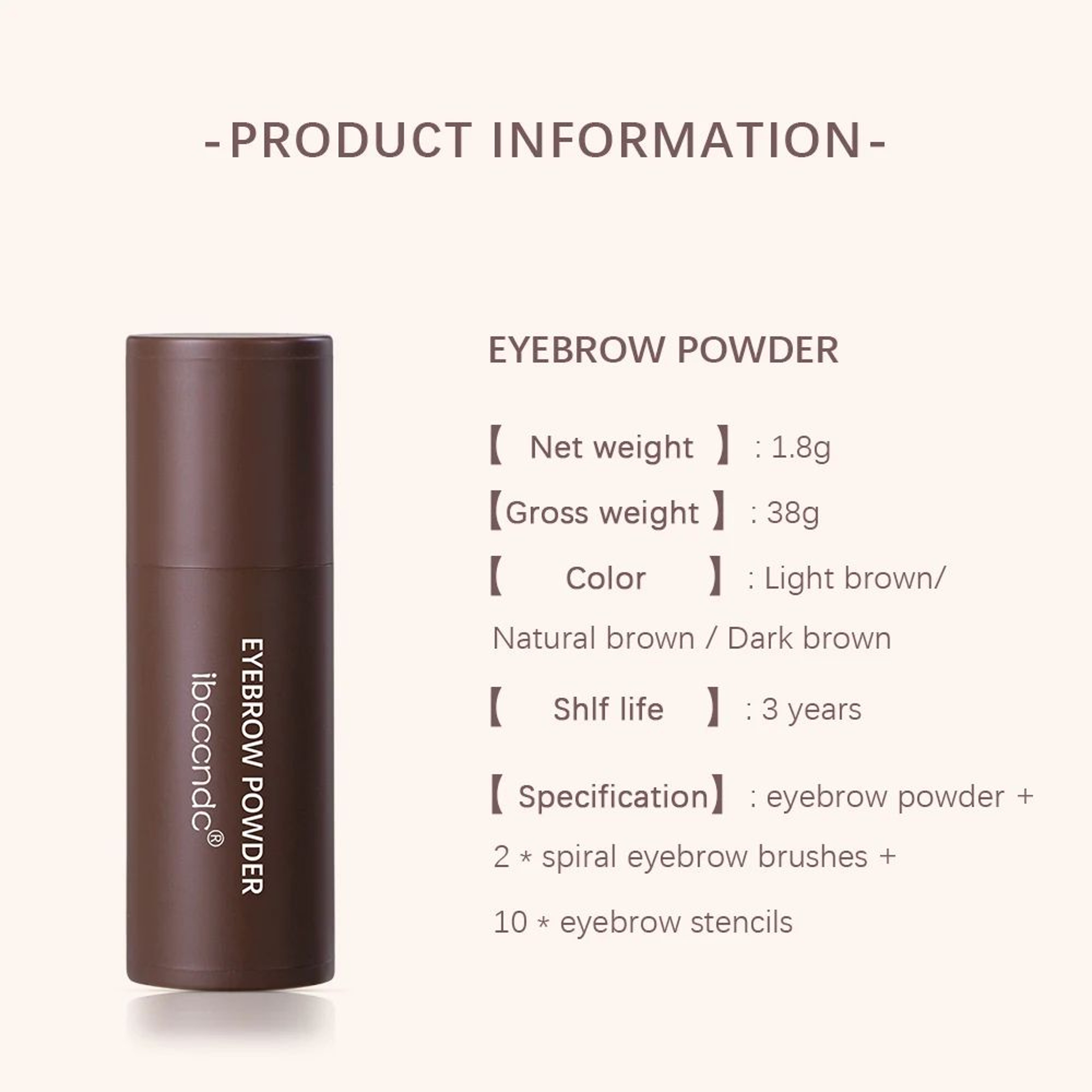 Waterproof Eyebrow Stamp Shaping Kit For Natural Brows And Hairline 2