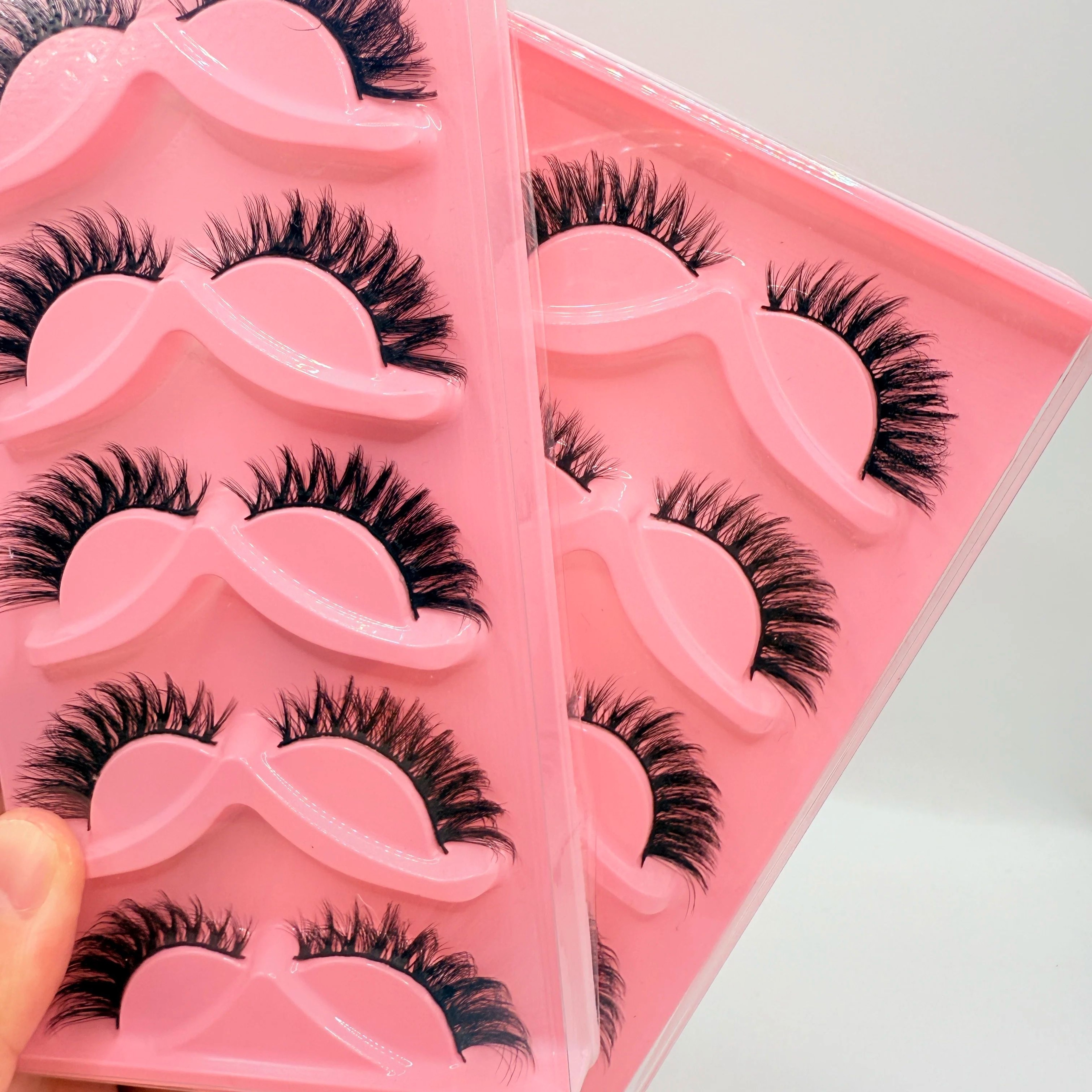 5 Pairs Cat Eye False Eyelashes Dramatic Volume Full Strip Lashes 4