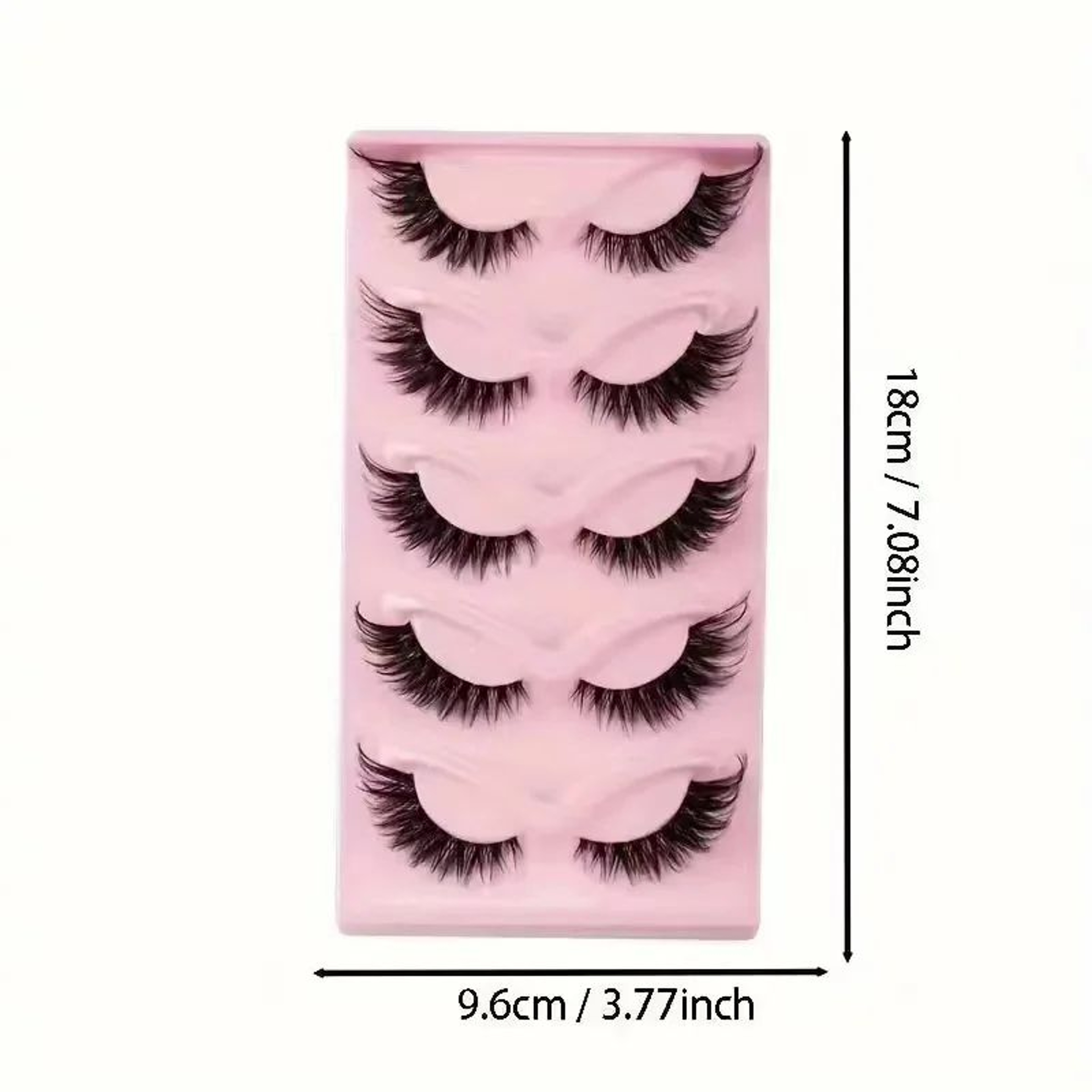 5 Pairs Cat Eye False Eyelashes Dramatic Volume Full Strip Lashes 1