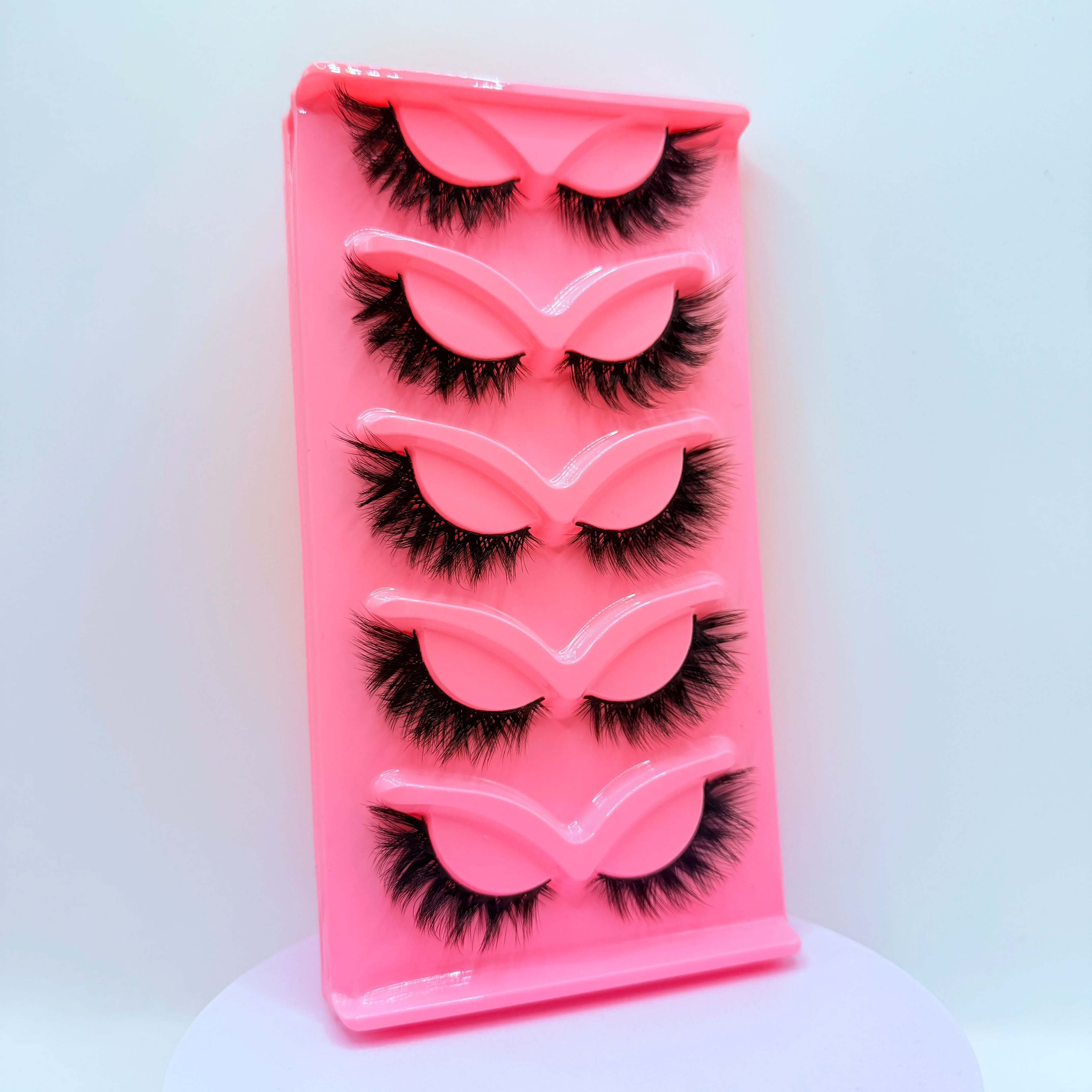 5 Pairs Cat Eye False Eyelashes Dramatic Volume Full Strip Lashes 6