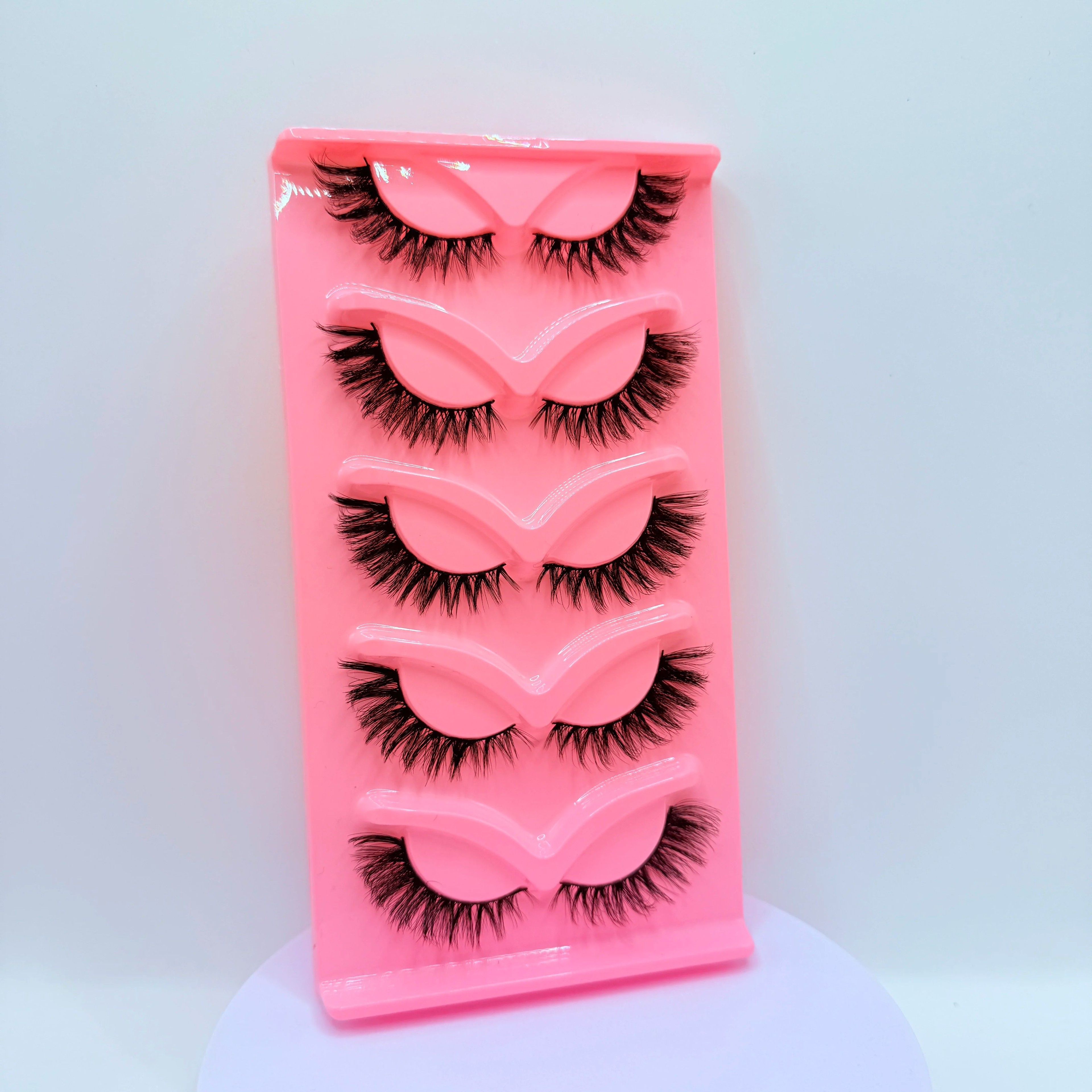 5 Pairs Cat Eye False Eyelashes Dramatic Volume Full Strip Lashes 7