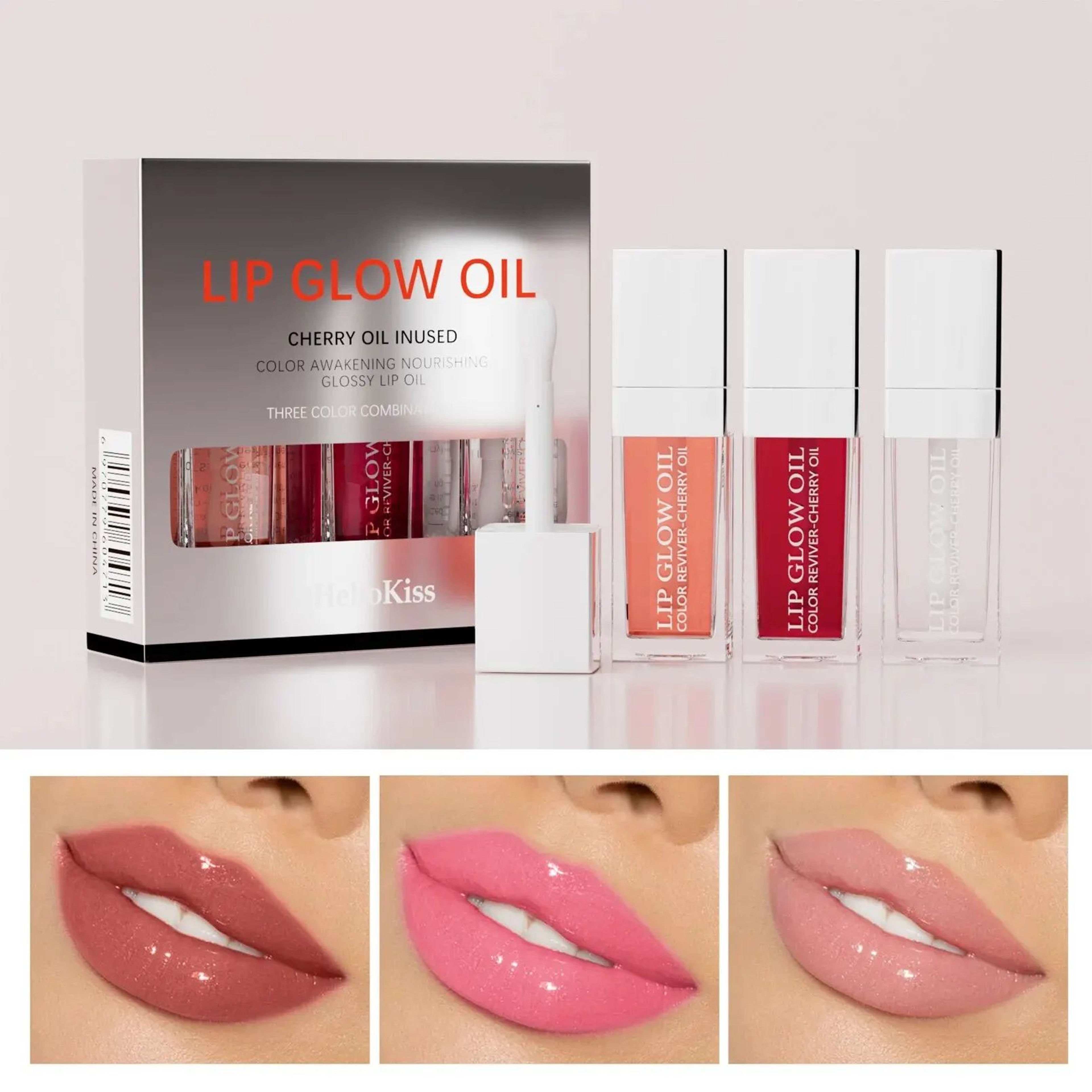 Crystal Jelly Hydrating Lip Oil Set  Plumping Lip Gloss For Soft Glossy Lips 4
