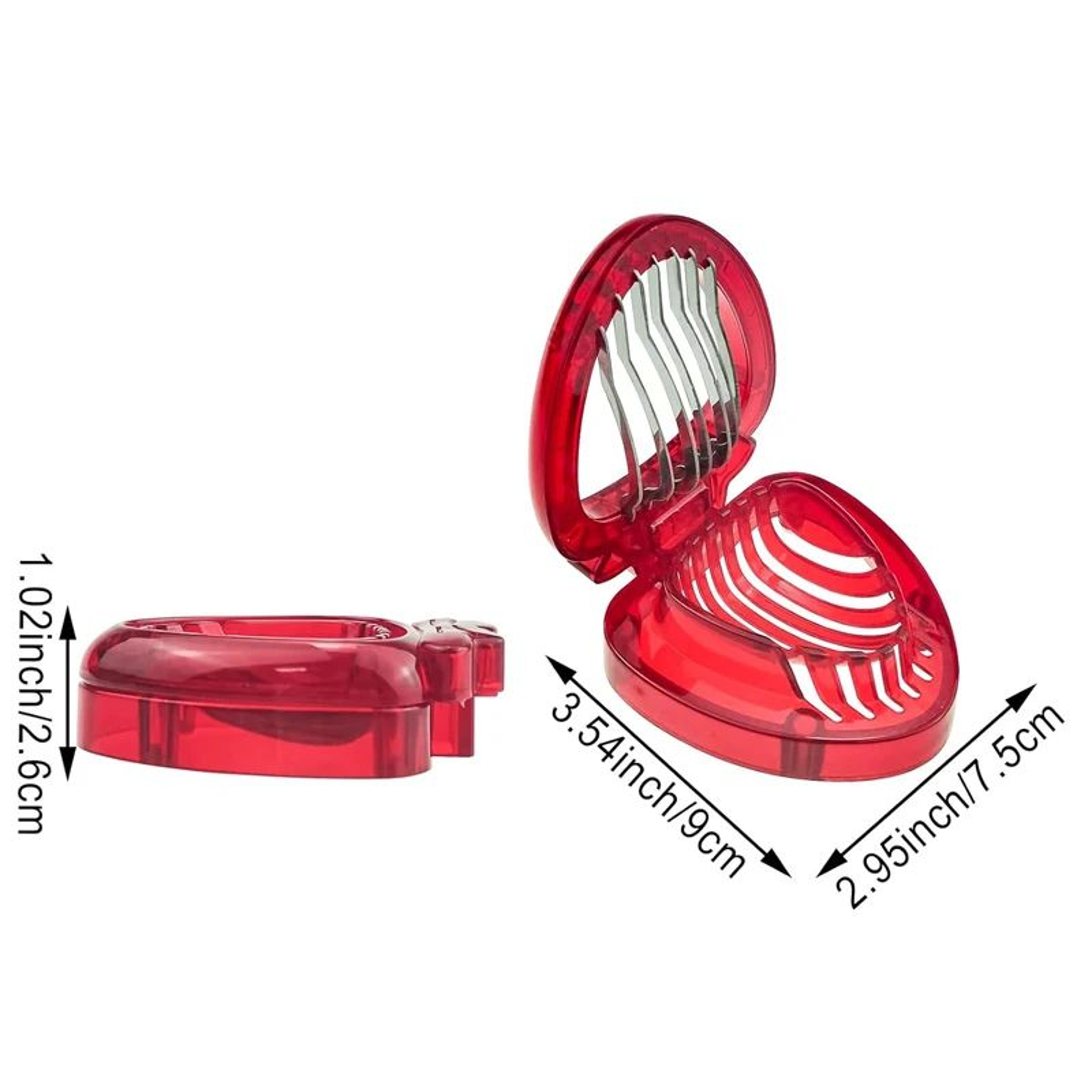 Stainless Steel Strawberry Slicer Fruit And Egg Cutter 3
