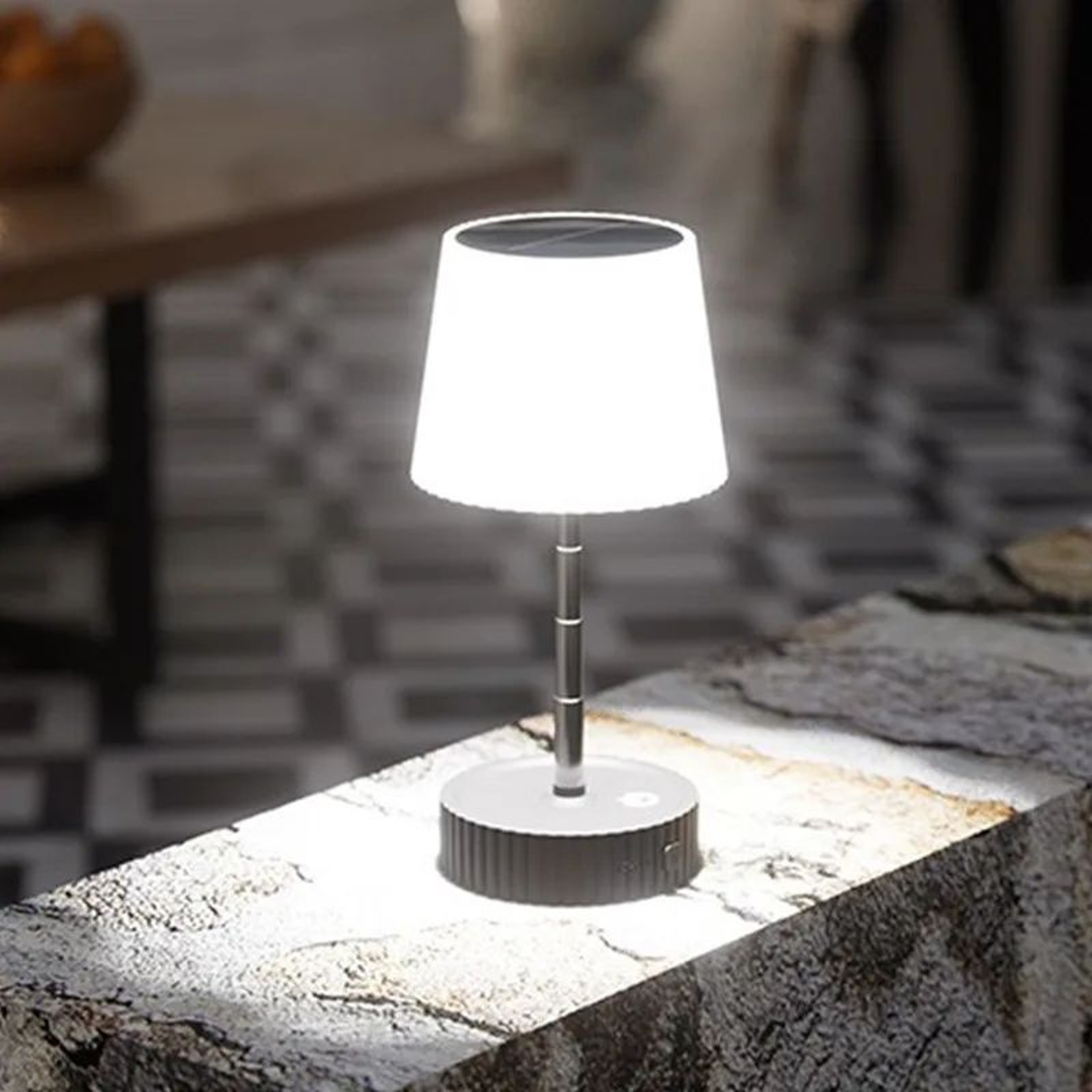 Mini Solar Rechargeable Folding Table Lamp For Outdoor Patio And Balcony Lighting 4