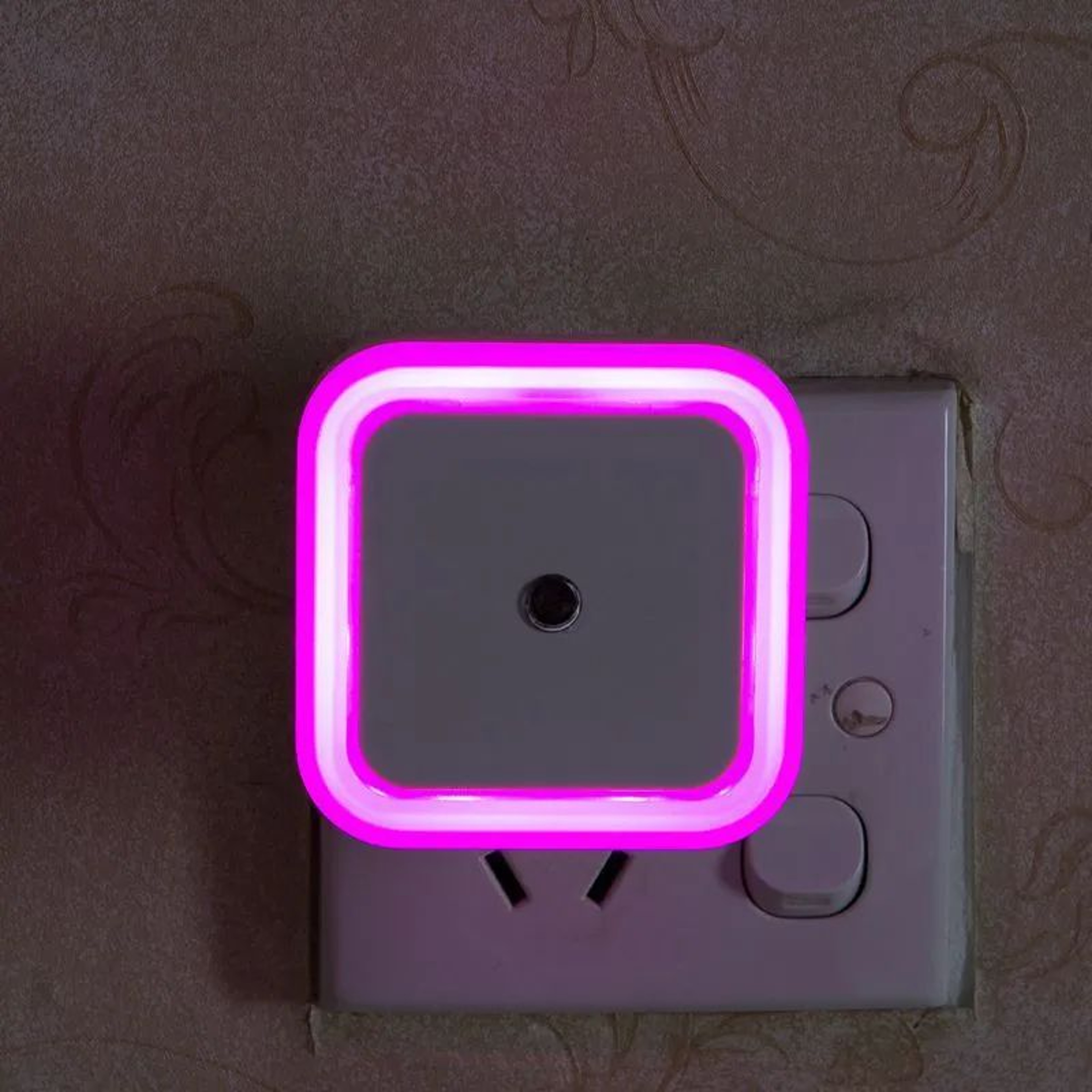 Mini Square LED Sensor Night Light With US Plug For Bedroom And Hallway 6